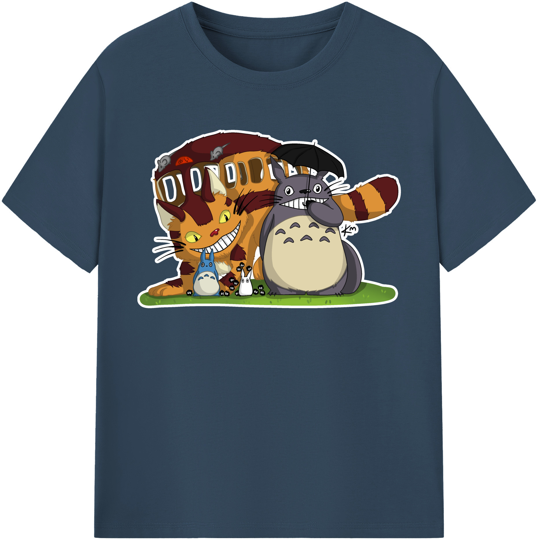 （画像用） となりのトトロ 草壁メイ 草壁サツキ My Neighbor Totoro Satsuki Kusakabe Mei Kusakabe レディースカジュアルプリントTシャツ（綿100％）