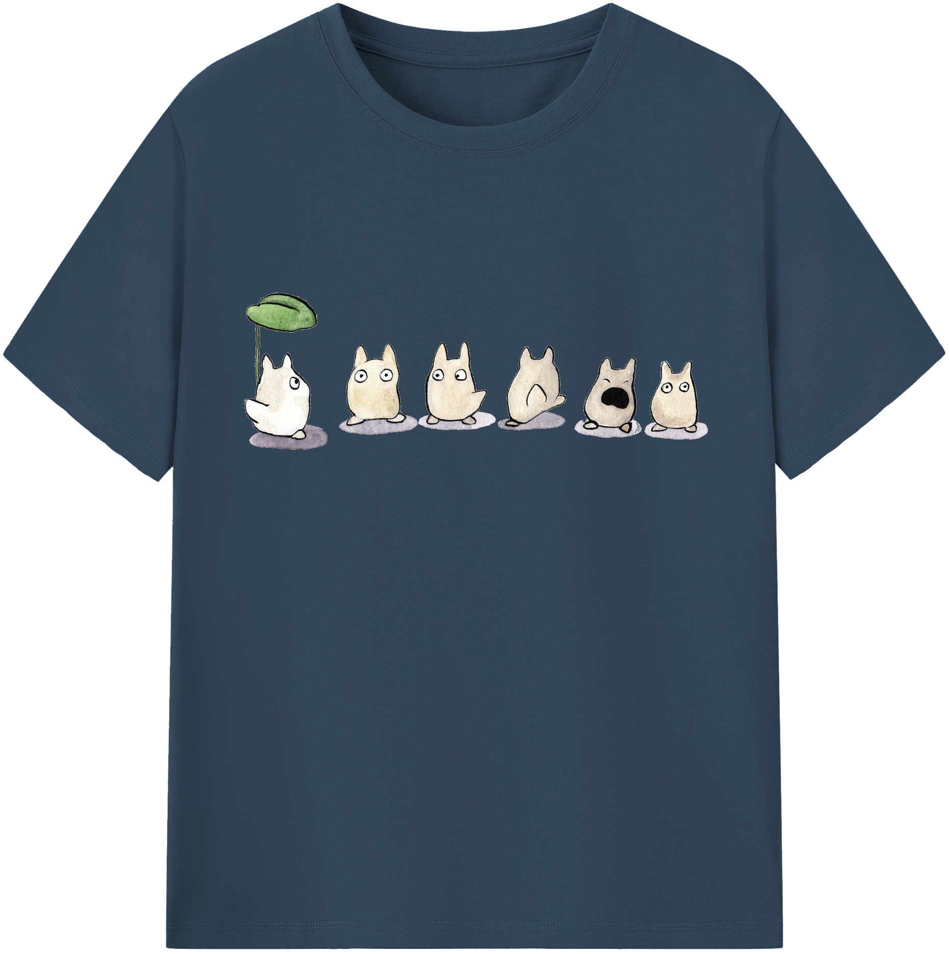 （画像用） となりのトトロ 草壁メイ 草壁サツキ My Neighbor Totoro Satsuki Kusakabe Mei Kusakabe レディースカジュアルプリントTシャツ（綿100％）