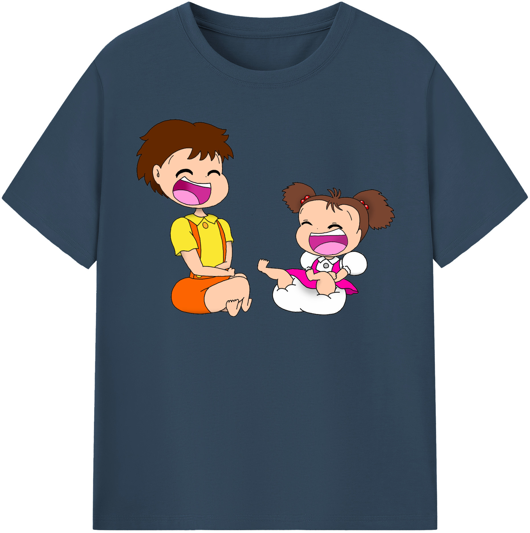 （画像用） となりのトトロ 草壁メイ 草壁サツキ My Neighbor Totoro Satsuki Kusakabe Mei Kusakabe レディースカジュアルプリントTシャツ（綿100％）