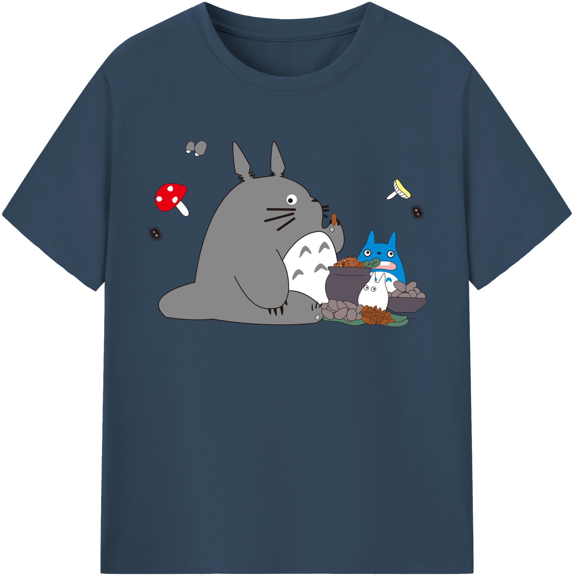 （画像用） となりのトトロ 草壁メイ 草壁サツキ My Neighbor Totoro Satsuki Kusakabe Mei Kusakabe レディースカジュアルプリントTシャツ（綿100％）