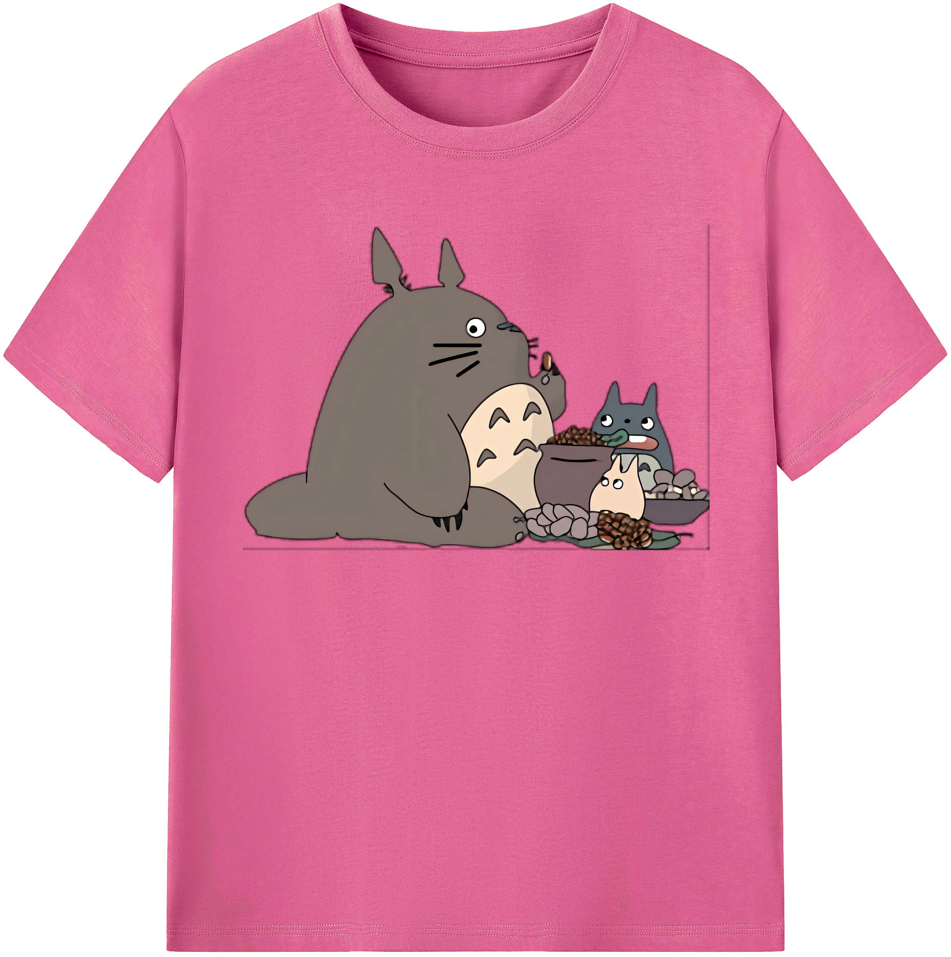 （画像用） となりのトトロ 草壁メイ 草壁サツキ My Neighbor Totoro Satsuki Kusakabe Mei Kusakabe レディースカジュアルプリントTシャツ（綿100％）