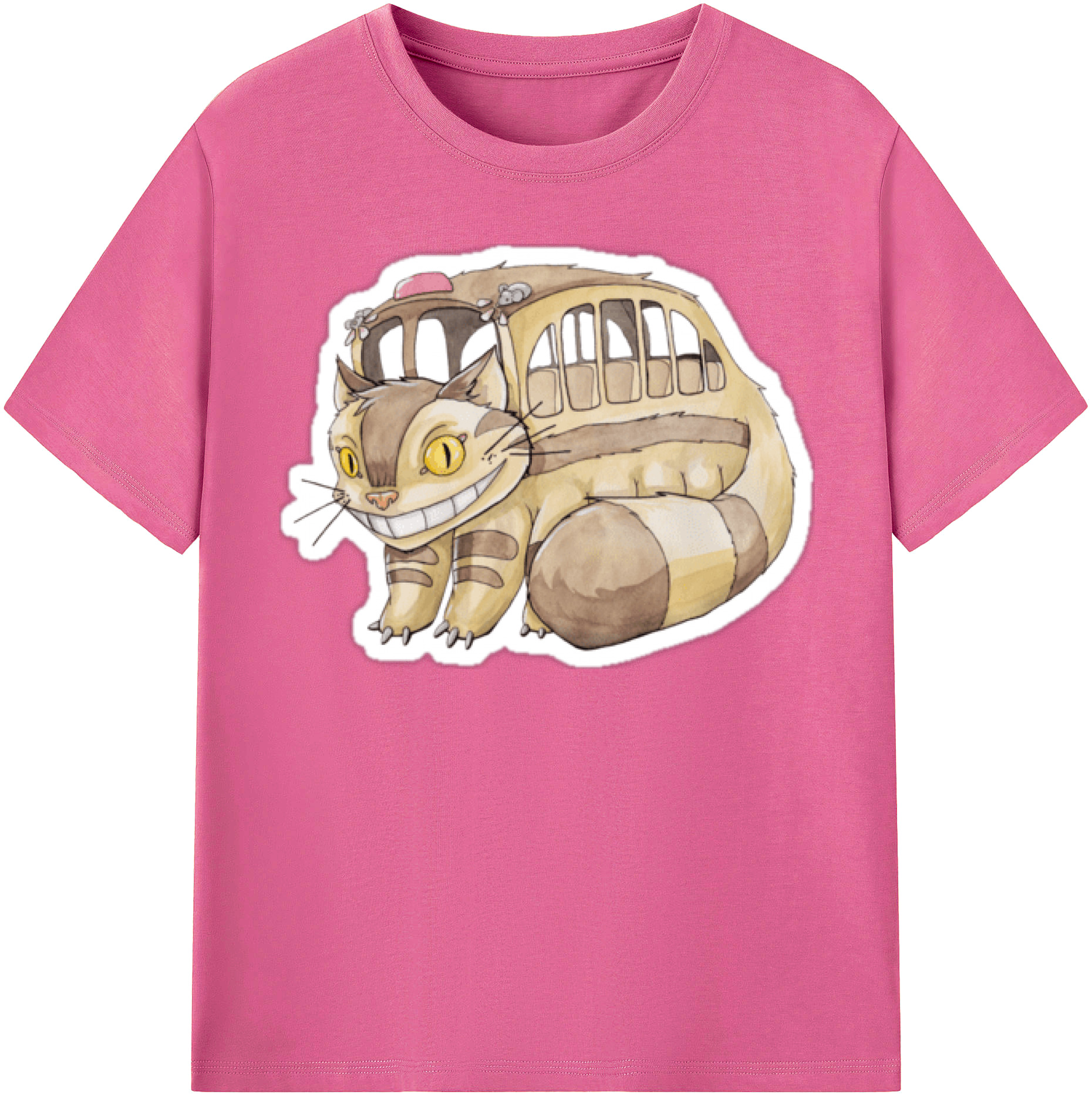 （画像用） となりのトトロ 草壁メイ 草壁サツキ My Neighbor Totoro Satsuki Kusakabe Mei Kusakabe レディースカジュアルプリントTシャツ（綿100％）