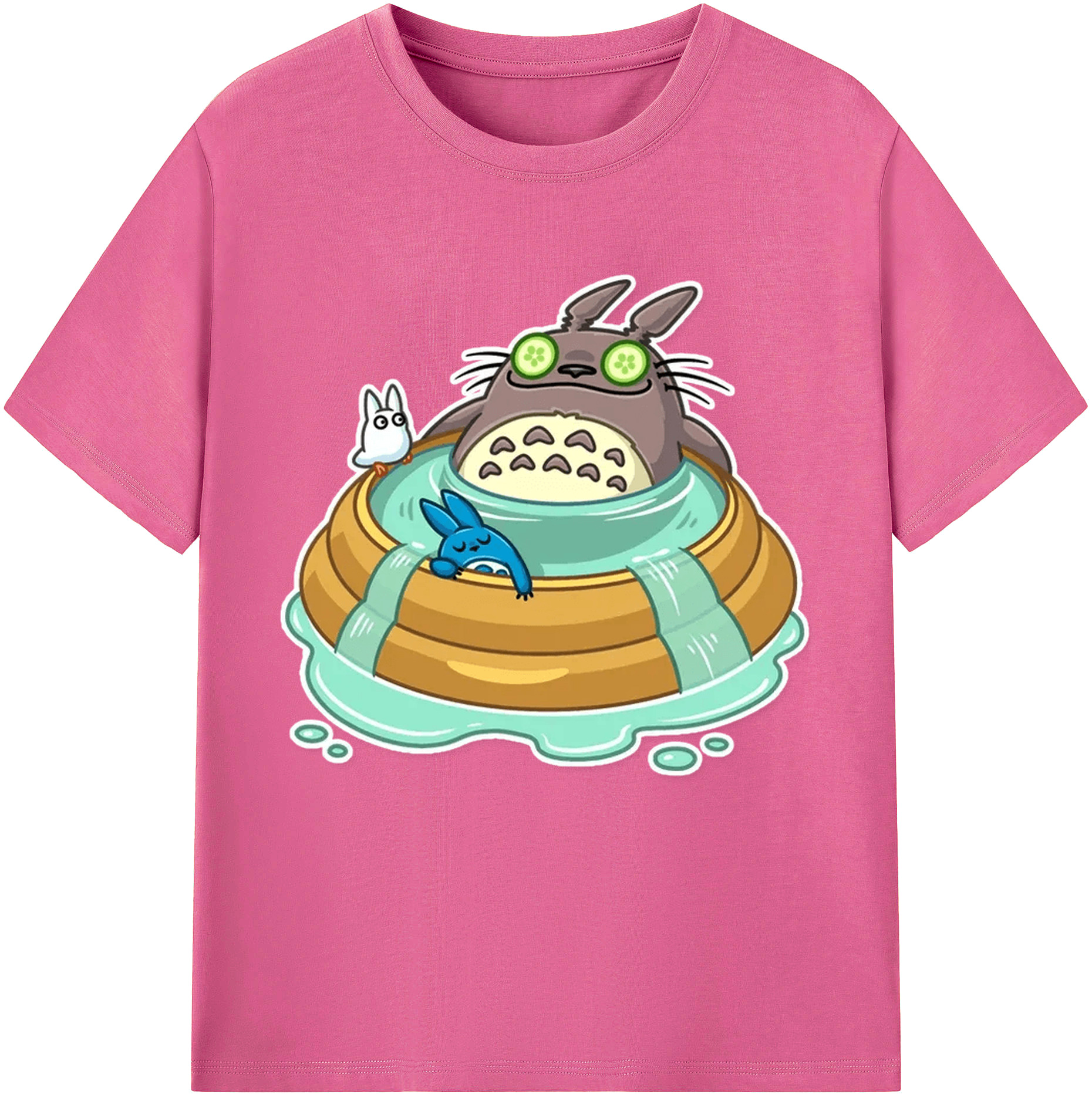 （画像用） となりのトトロ 草壁メイ 草壁サツキ My Neighbor Totoro Satsuki Kusakabe Mei Kusakabe レディースカジュアルプリントTシャツ（綿100％）