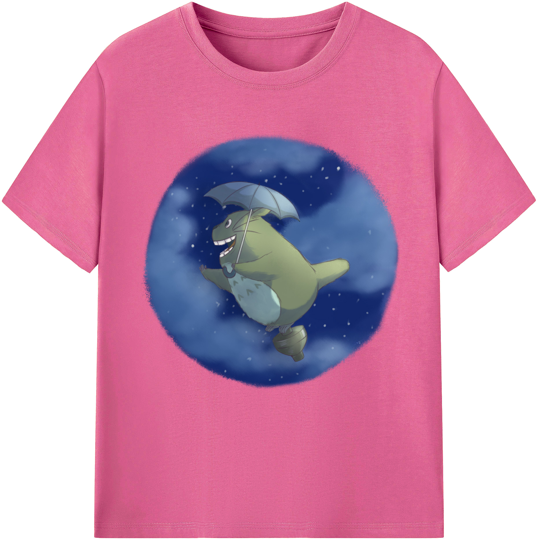 （画像用） となりのトトロ 草壁メイ 草壁サツキ My Neighbor Totoro Satsuki Kusakabe Mei Kusakabe レディースカジュアルプリントTシャツ（綿100％）