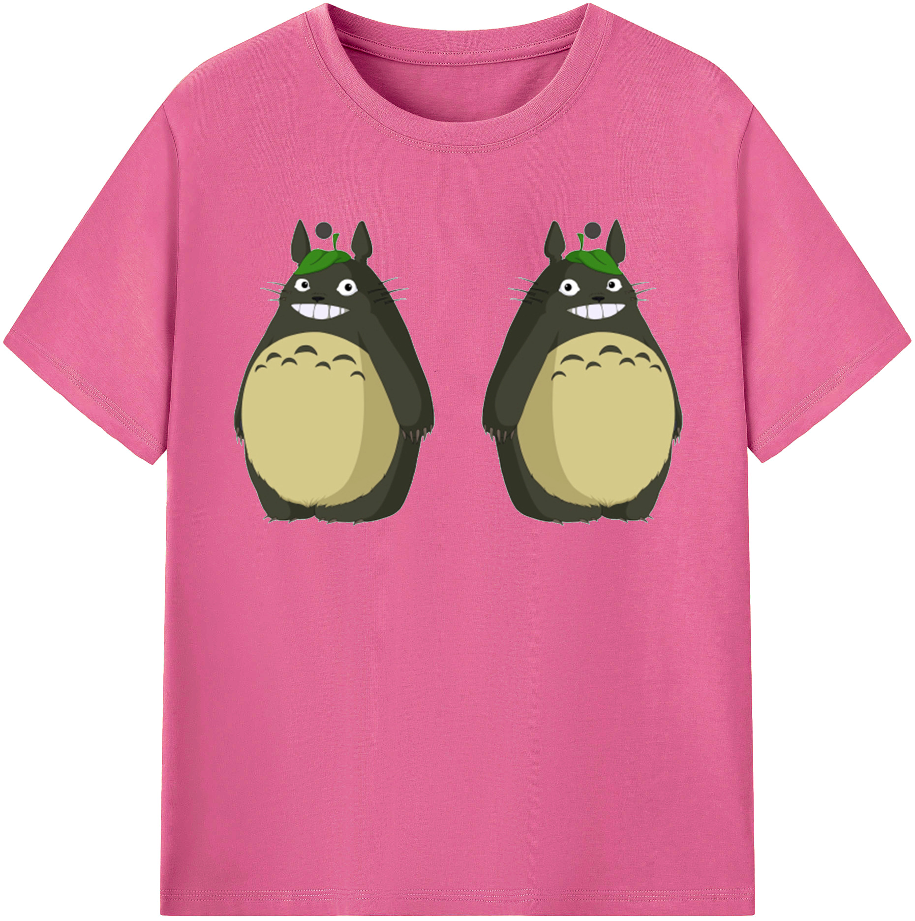 （画像用） となりのトトロ 草壁メイ 草壁サツキ My Neighbor Totoro Satsuki Kusakabe Mei Kusakabe レディースカジュアルプリントTシャツ（綿100％）