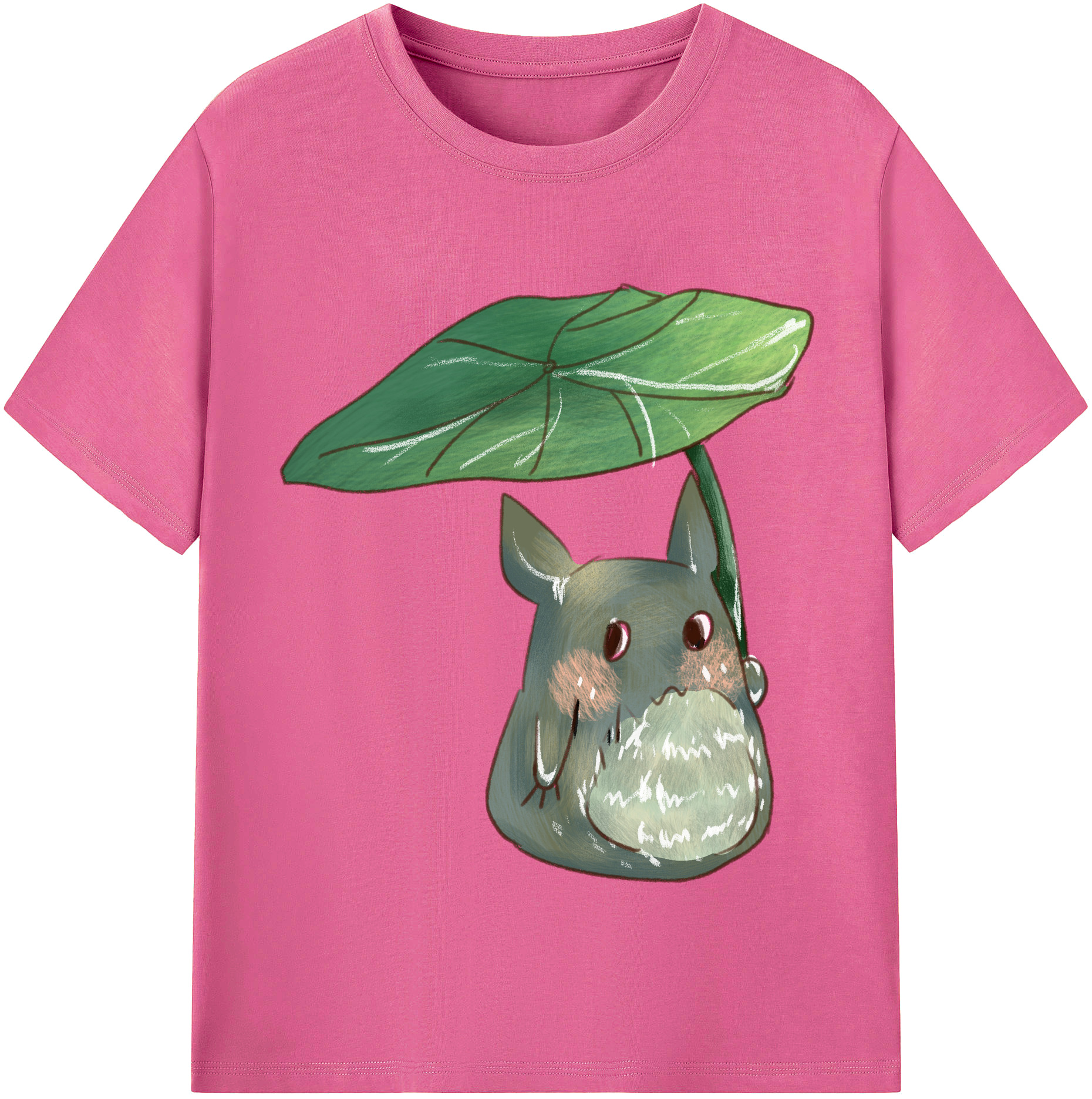 （画像用） となりのトトロ 草壁メイ 草壁サツキ My Neighbor Totoro Satsuki Kusakabe Mei Kusakabe レディースカジュアルプリントTシャツ（綿100％）