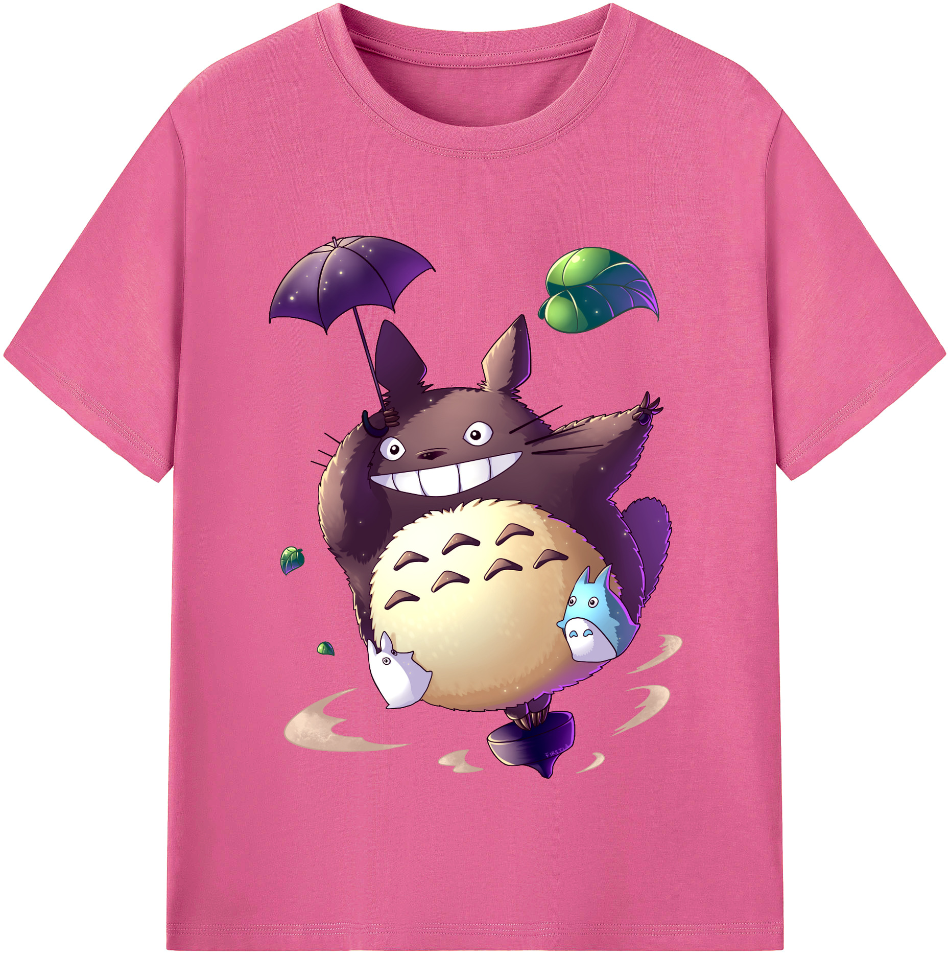 （画像用） となりのトトロ 草壁メイ 草壁サツキ My Neighbor Totoro Satsuki Kusakabe Mei Kusakabe レディースカジュアルプリントTシャツ（綿100％）