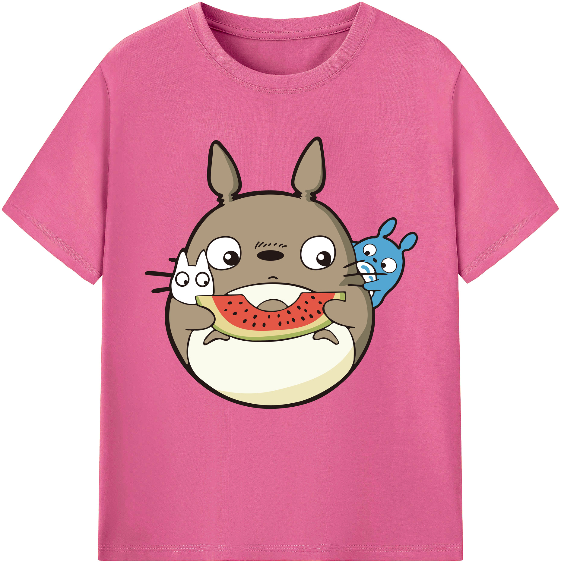 （画像用） となりのトトロ 草壁メイ 草壁サツキ My Neighbor Totoro Satsuki Kusakabe Mei Kusakabe レディースカジュアルプリントTシャツ（綿100％）