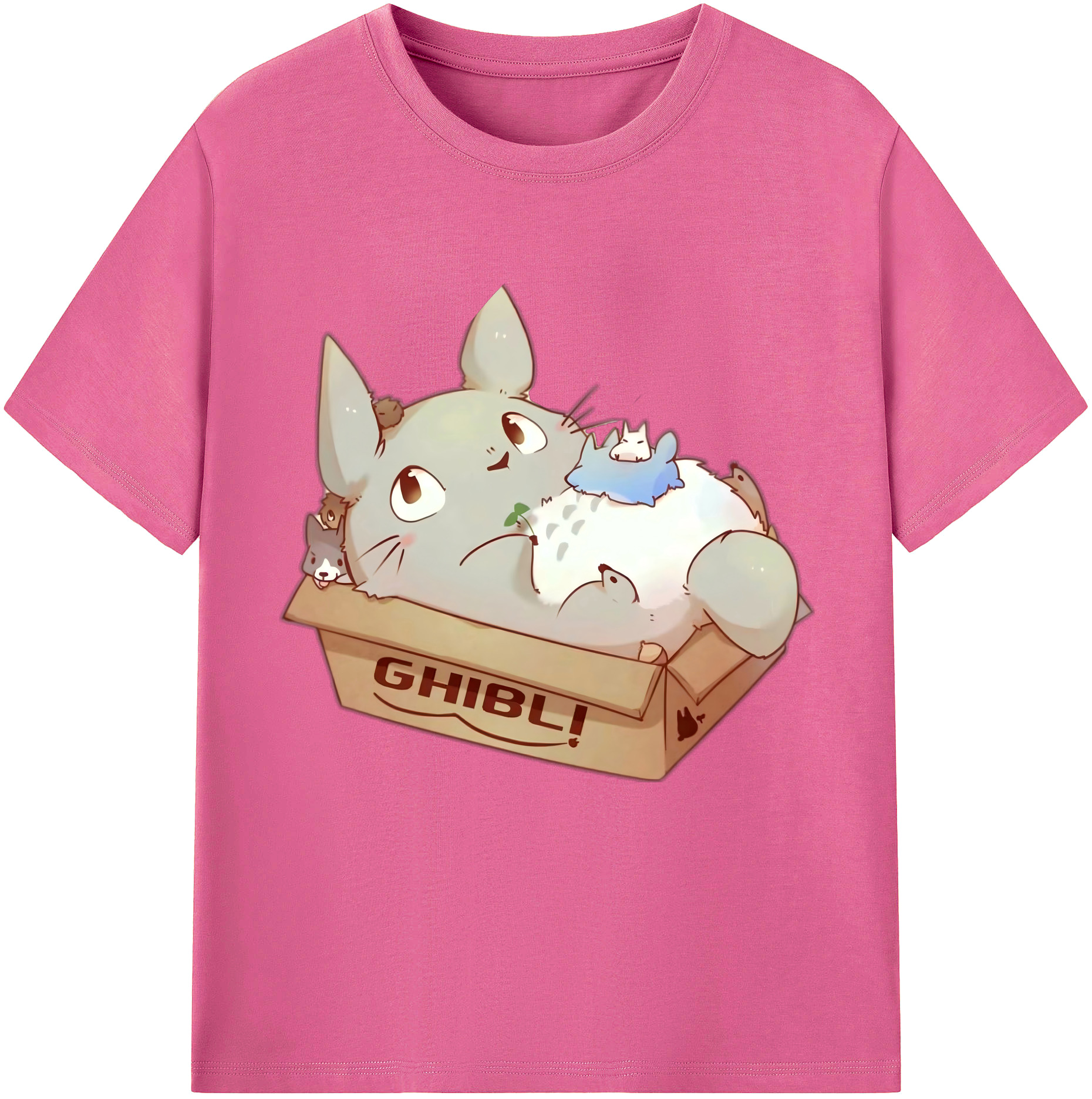（画像用） となりのトトロ 草壁メイ 草壁サツキ My Neighbor Totoro Satsuki Kusakabe Mei Kusakabe レディースカジュアルプリントTシャツ（綿100％）