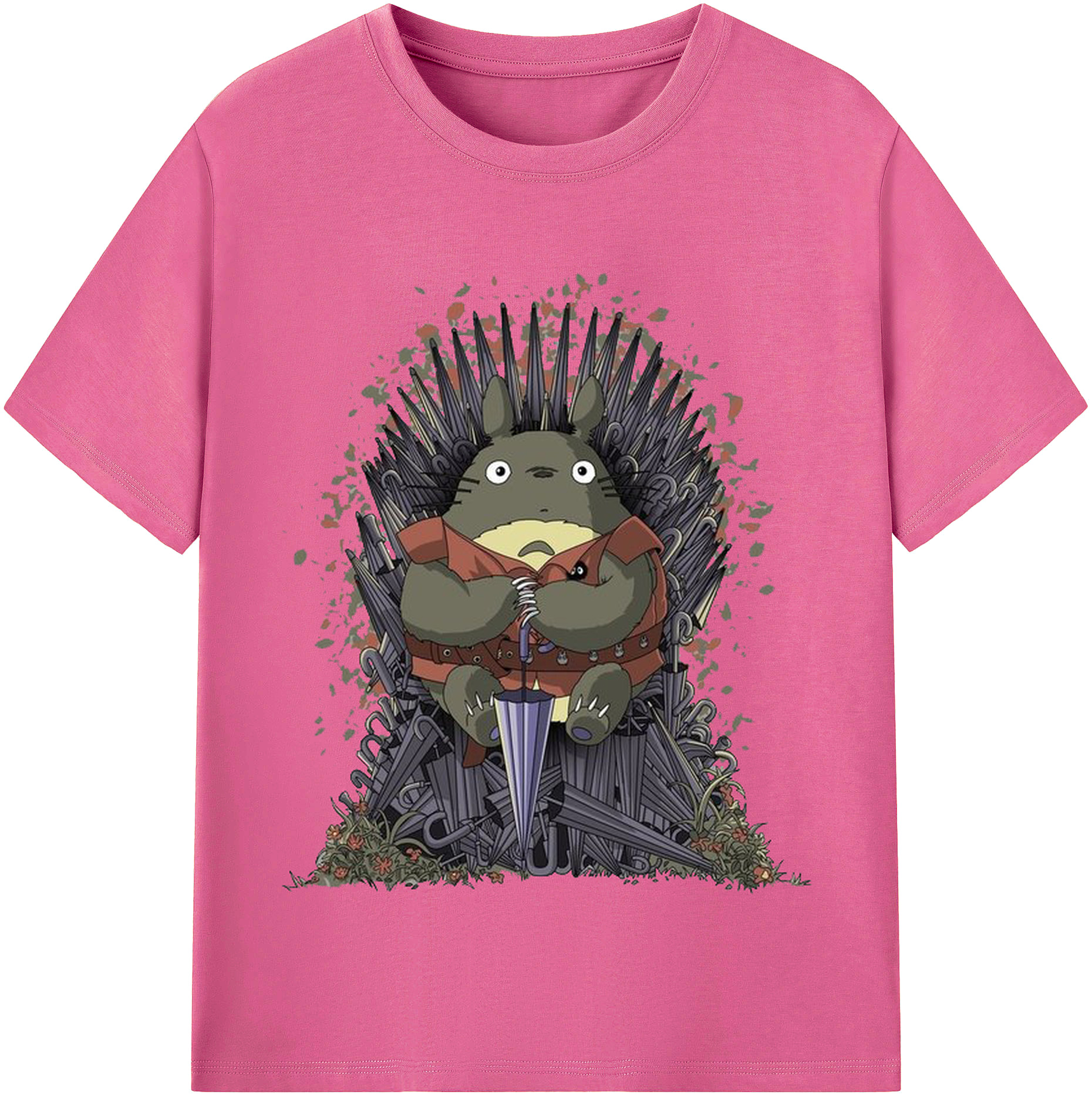 （画像用） となりのトトロ 草壁メイ 草壁サツキ My Neighbor Totoro Satsuki Kusakabe Mei Kusakabe レディースカジュアルプリントTシャツ（綿100％）