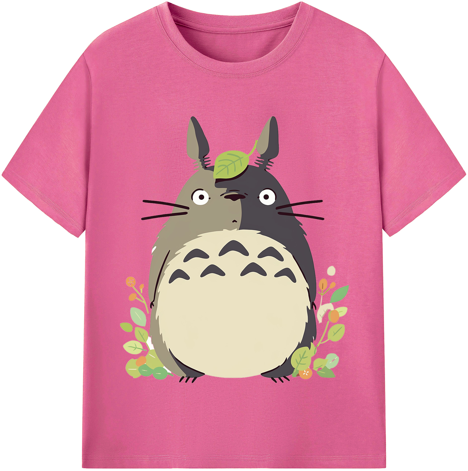 （画像用） となりのトトロ 草壁メイ 草壁サツキ My Neighbor Totoro Satsuki Kusakabe Mei Kusakabe レディースカジュアルプリントTシャツ（綿100％）