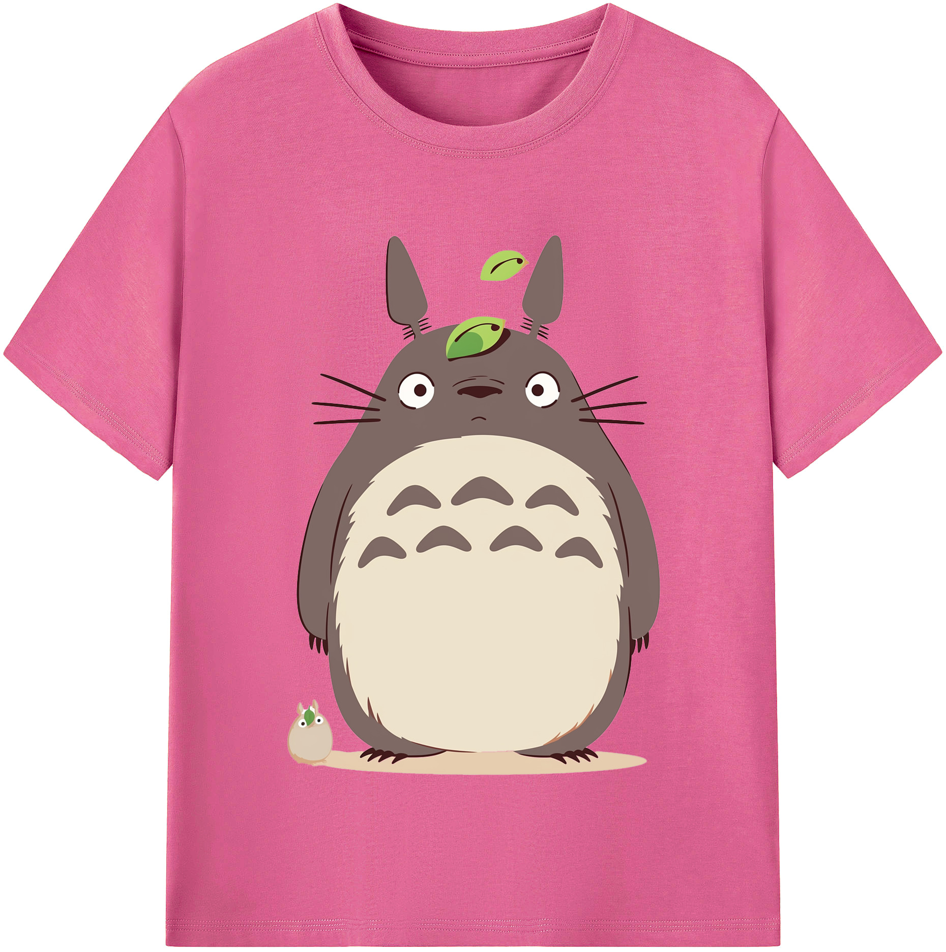 （画像用） となりのトトロ 草壁メイ 草壁サツキ My Neighbor Totoro Satsuki Kusakabe Mei Kusakabe レディースカジュアルプリントTシャツ（綿100％）