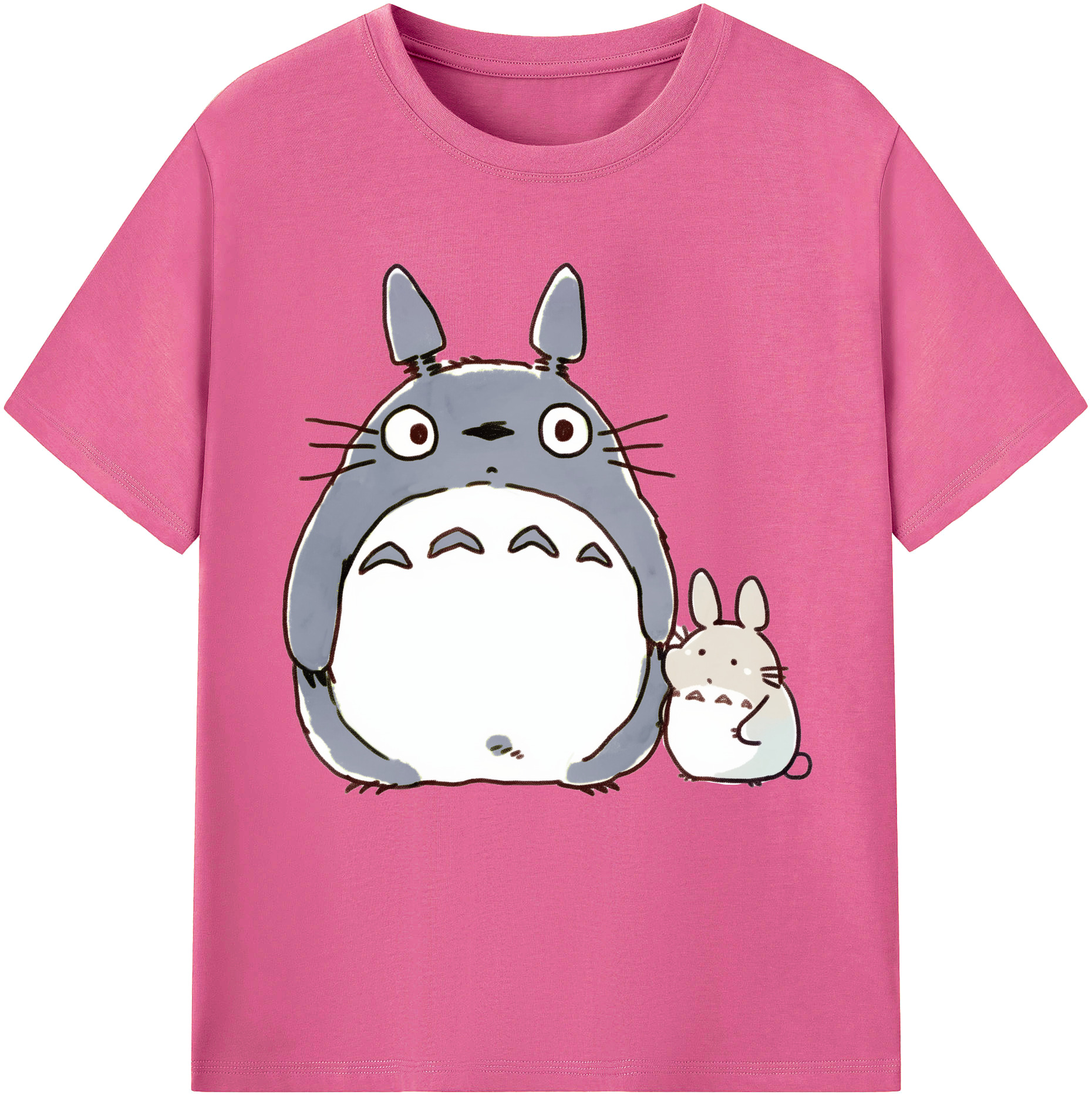 （画像用） となりのトトロ 草壁メイ 草壁サツキ My Neighbor Totoro Satsuki Kusakabe Mei Kusakabe レディースカジュアルプリントTシャツ（綿100％）