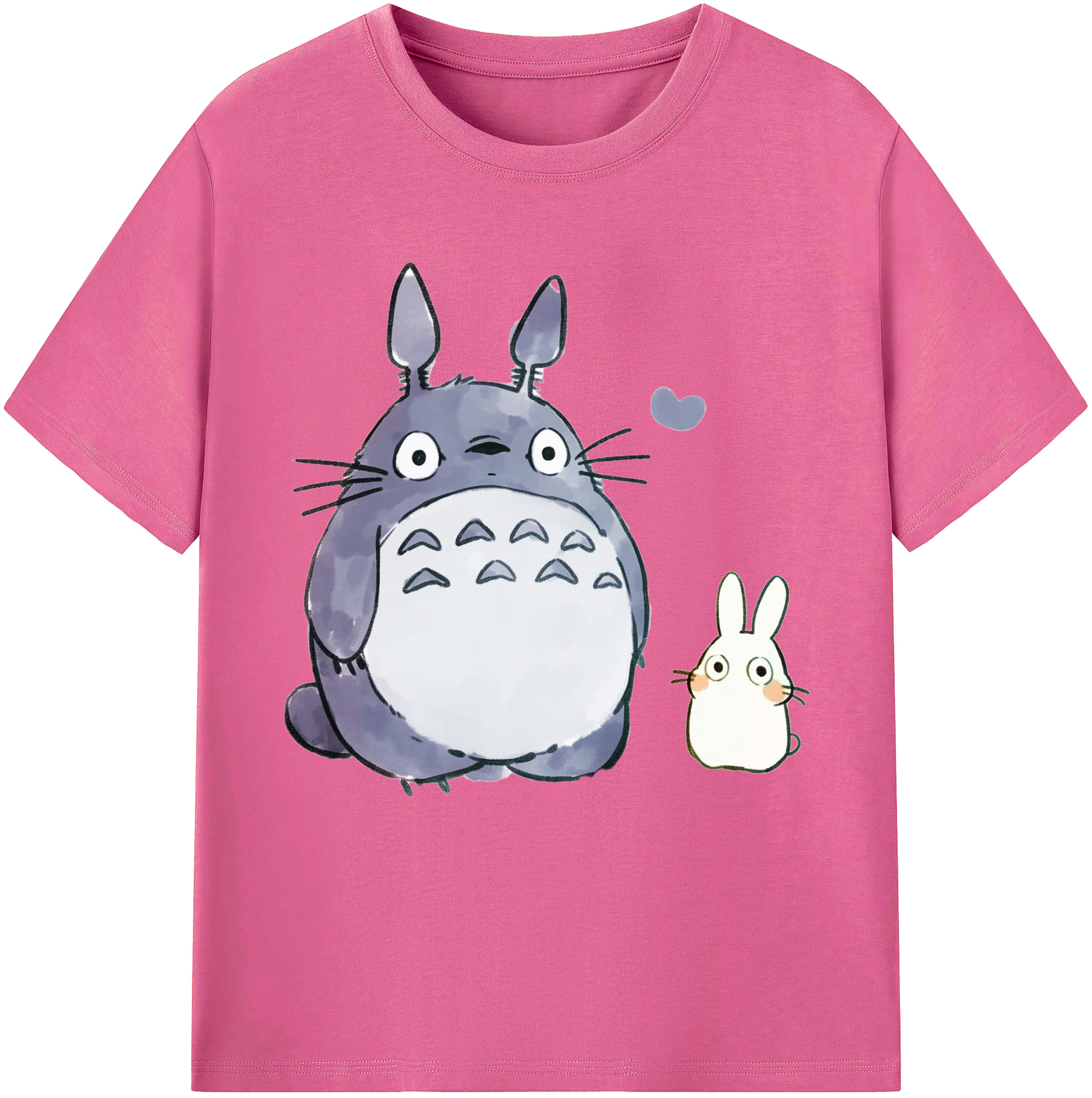 （画像用） となりのトトロ 草壁メイ 草壁サツキ My Neighbor Totoro Satsuki Kusakabe Mei Kusakabe レディースカジュアルプリントTシャツ（綿100％）