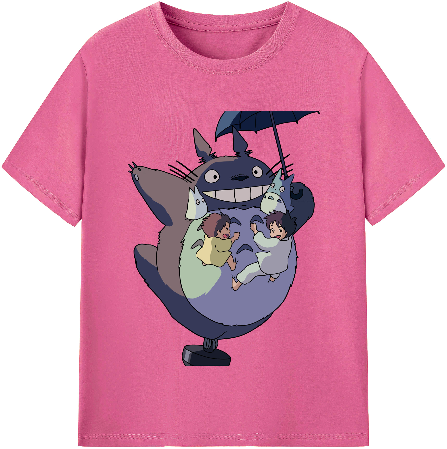（画像用） となりのトトロ 草壁メイ 草壁サツキ My Neighbor Totoro Satsuki Kusakabe Mei Kusakabe レディースカジュアルプリントTシャツ（綿100％）