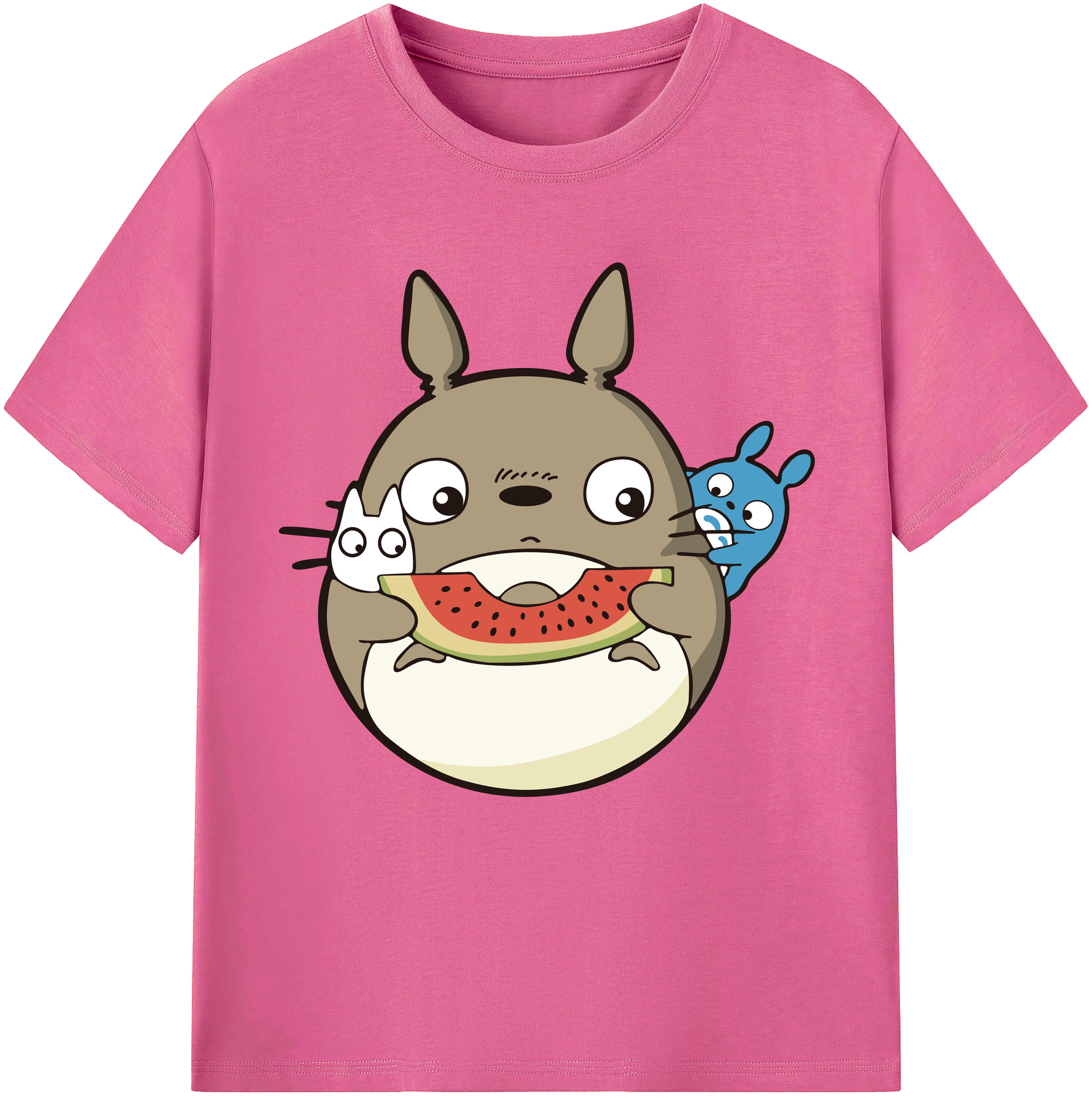 （画像用） となりのトトロ 草壁メイ 草壁サツキ My Neighbor Totoro Satsuki Kusakabe Mei Kusakabe レディースカジュアルプリントTシャツ（綿100％）