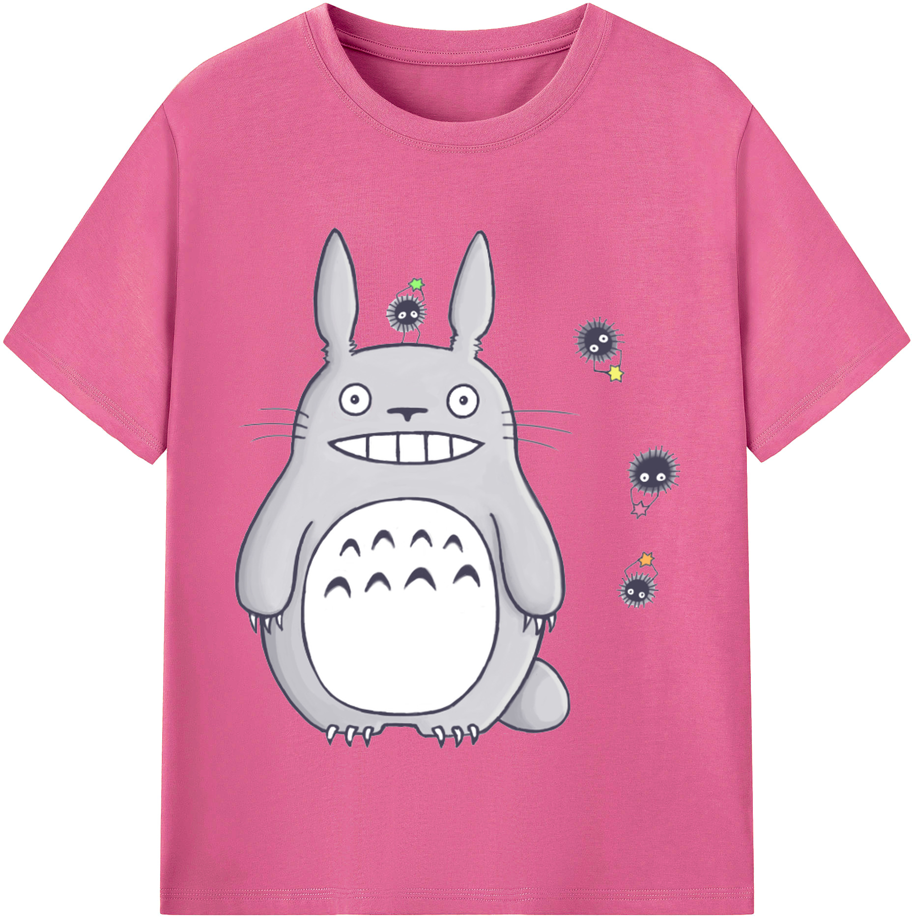 （画像用） となりのトトロ 草壁メイ 草壁サツキ My Neighbor Totoro Satsuki Kusakabe Mei Kusakabe レディースカジュアルプリントTシャツ（綿100％）