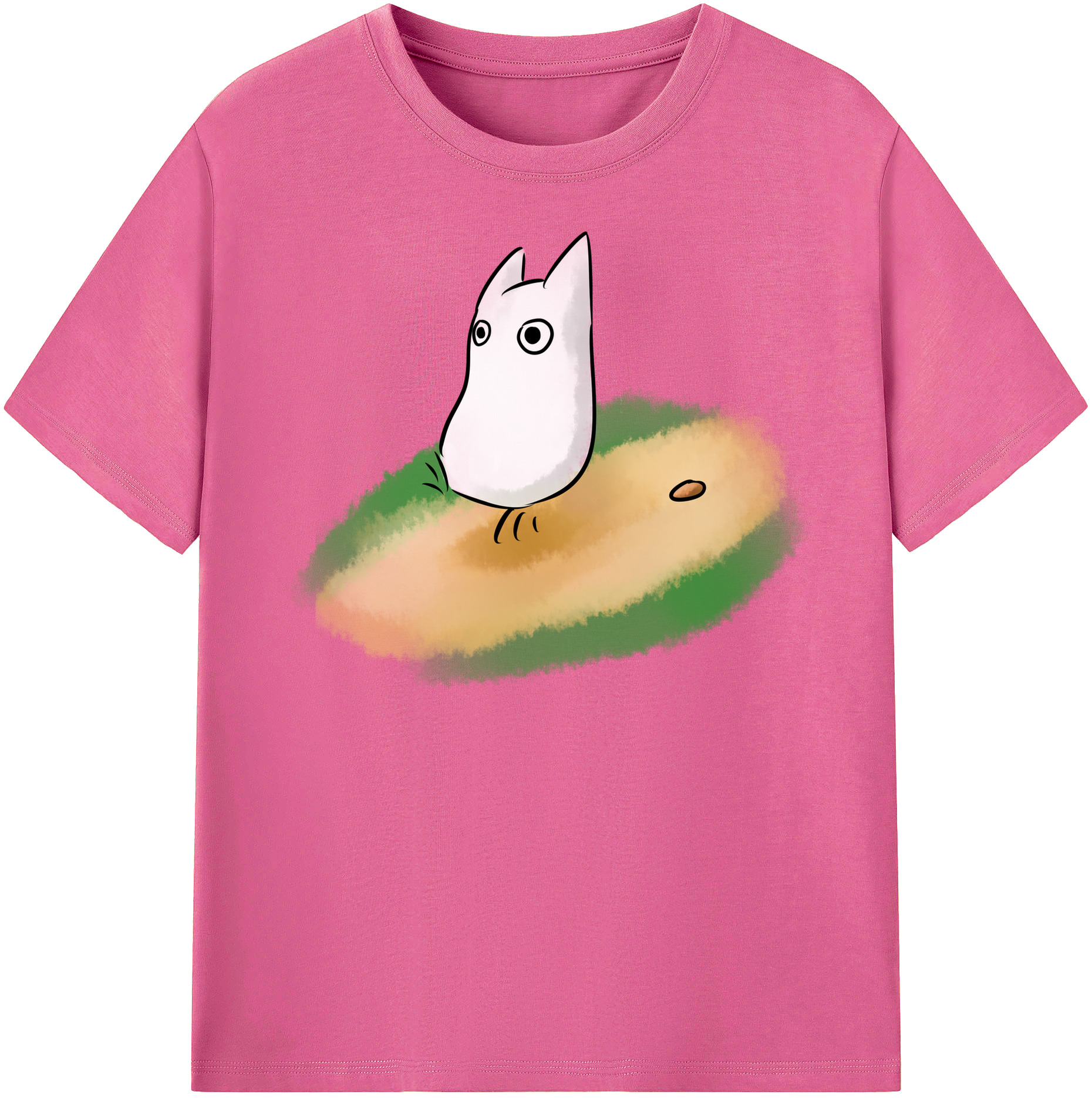 （画像用） となりのトトロ 草壁メイ 草壁サツキ My Neighbor Totoro Satsuki Kusakabe Mei Kusakabe レディースカジュアルプリントTシャツ（綿100％）