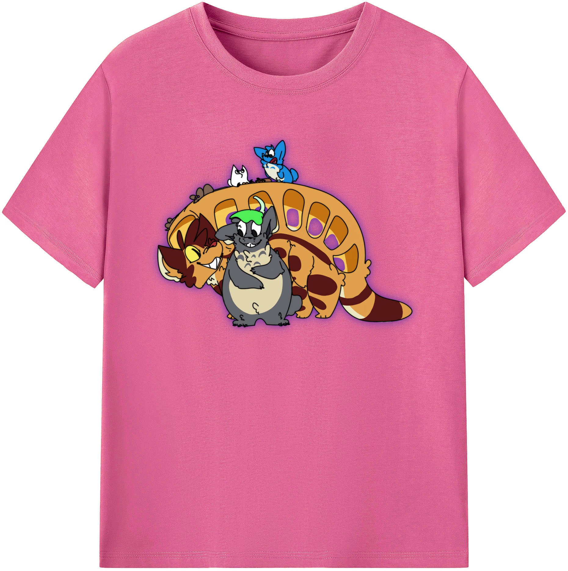 （画像用） となりのトトロ 草壁メイ 草壁サツキ My Neighbor Totoro Satsuki Kusakabe Mei Kusakabe レディースカジュアルプリントTシャツ（綿100％）