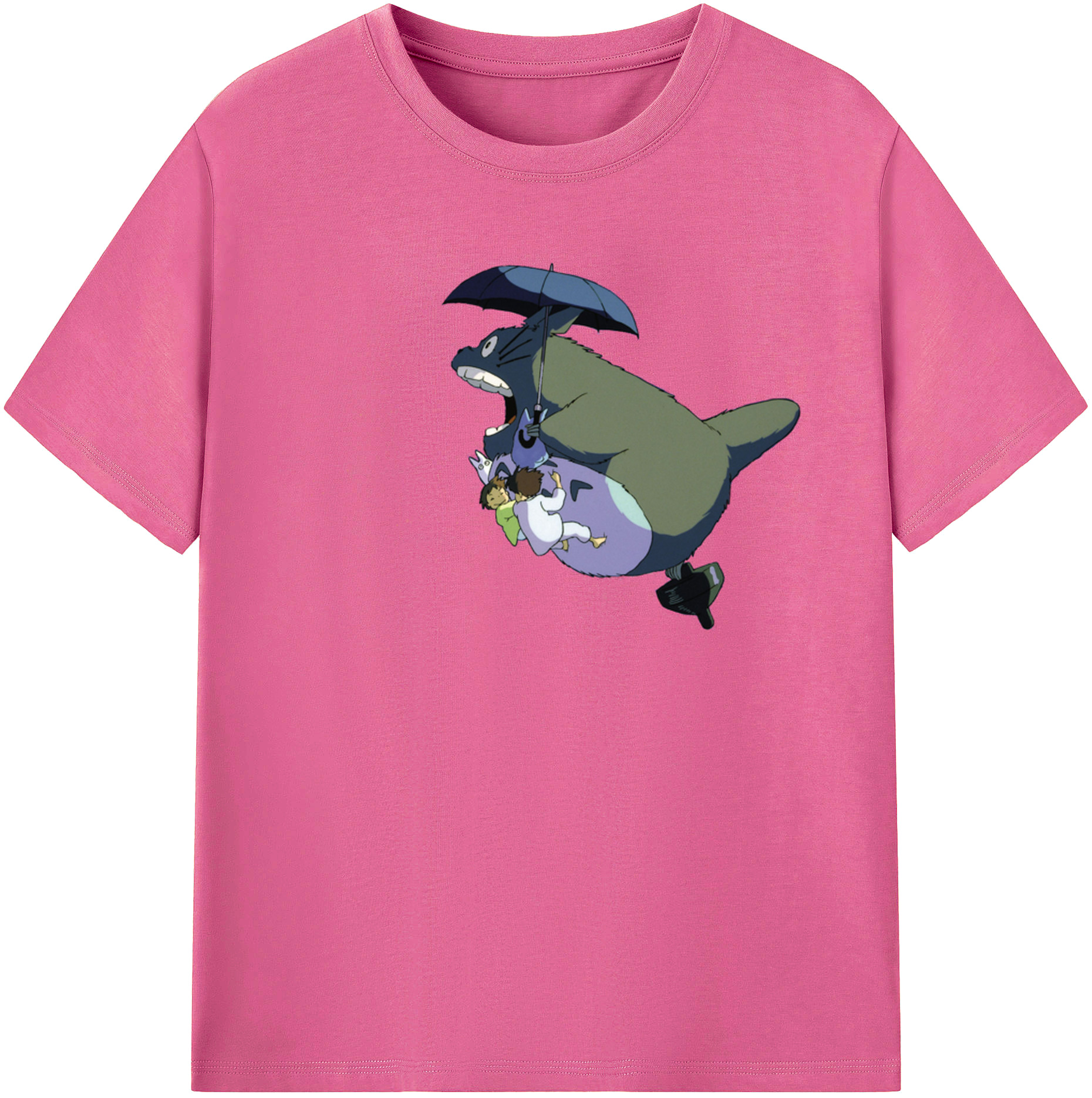 （画像用） となりのトトロ 草壁メイ 草壁サツキ My Neighbor Totoro Satsuki Kusakabe Mei Kusakabe レディースカジュアルプリントTシャツ（綿100％）