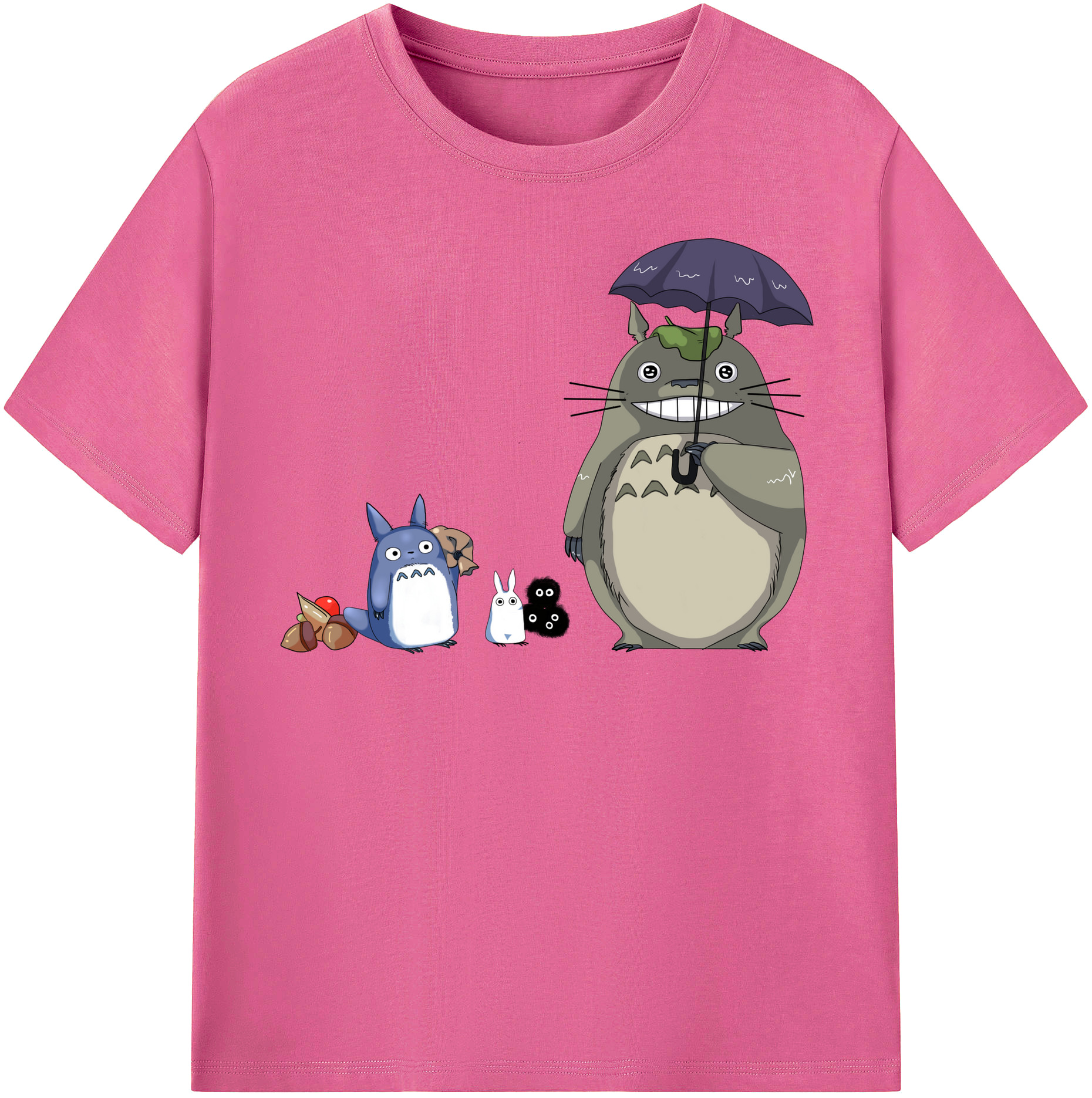 （画像用） となりのトトロ 草壁メイ 草壁サツキ My Neighbor Totoro Satsuki Kusakabe Mei Kusakabe レディースカジュアルプリントTシャツ（綿100％）