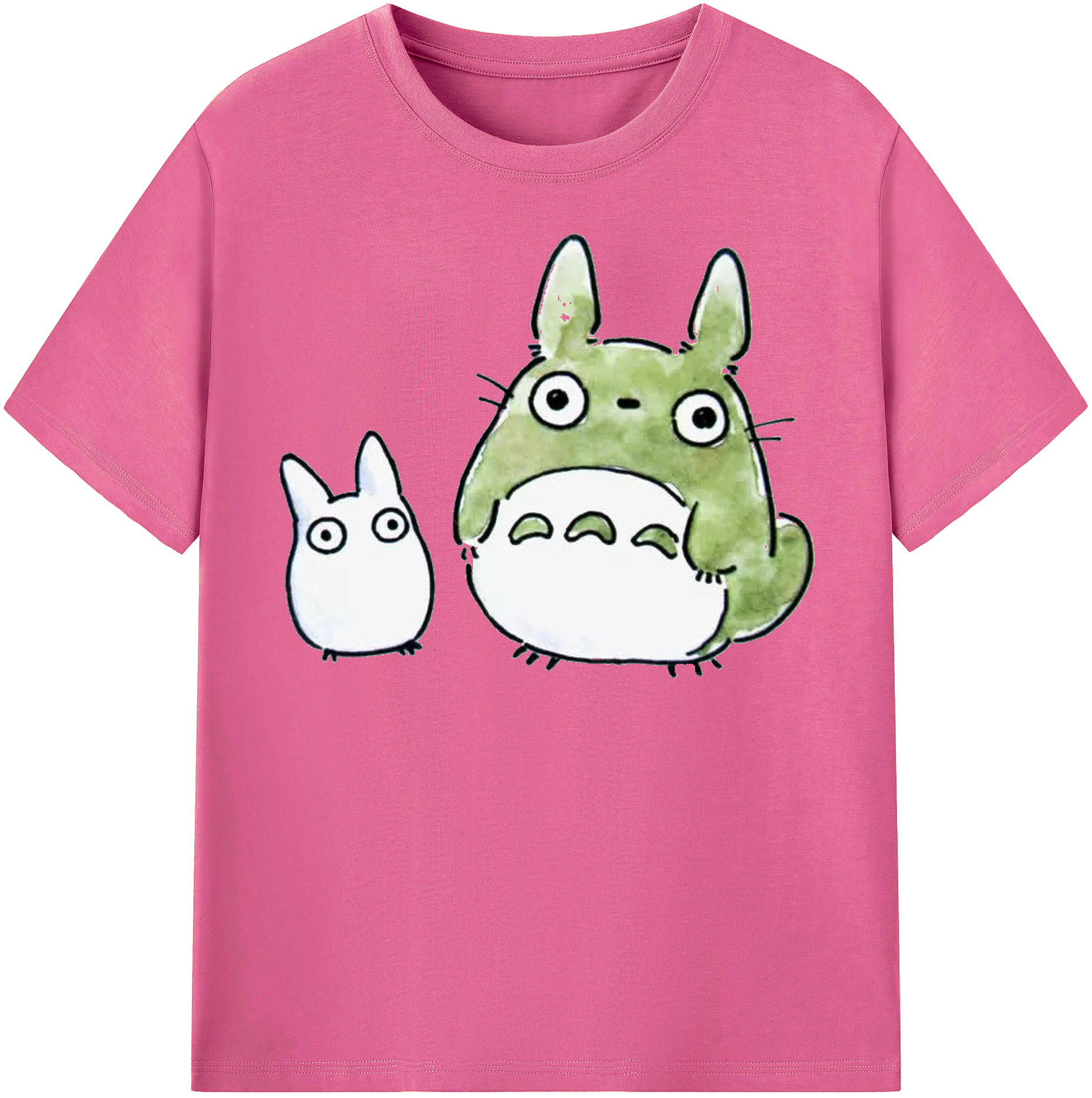 （画像用） となりのトトロ 草壁メイ 草壁サツキ My Neighbor Totoro Satsuki Kusakabe Mei Kusakabe レディースカジュアルプリントTシャツ（綿100％）