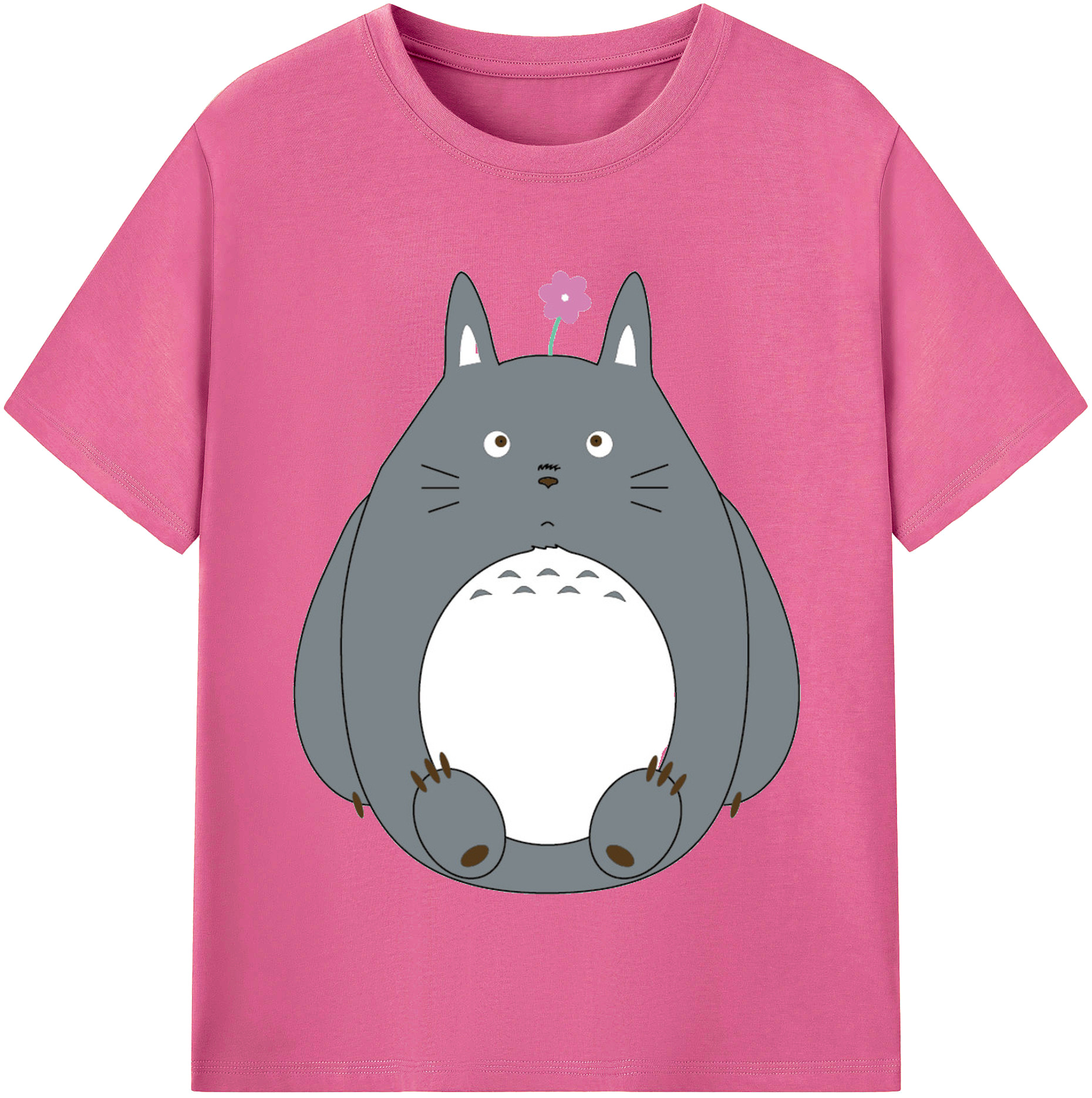 （画像用） となりのトトロ 草壁メイ 草壁サツキ My Neighbor Totoro Satsuki Kusakabe Mei Kusakabe レディースカジュアルプリントTシャツ（綿100％）