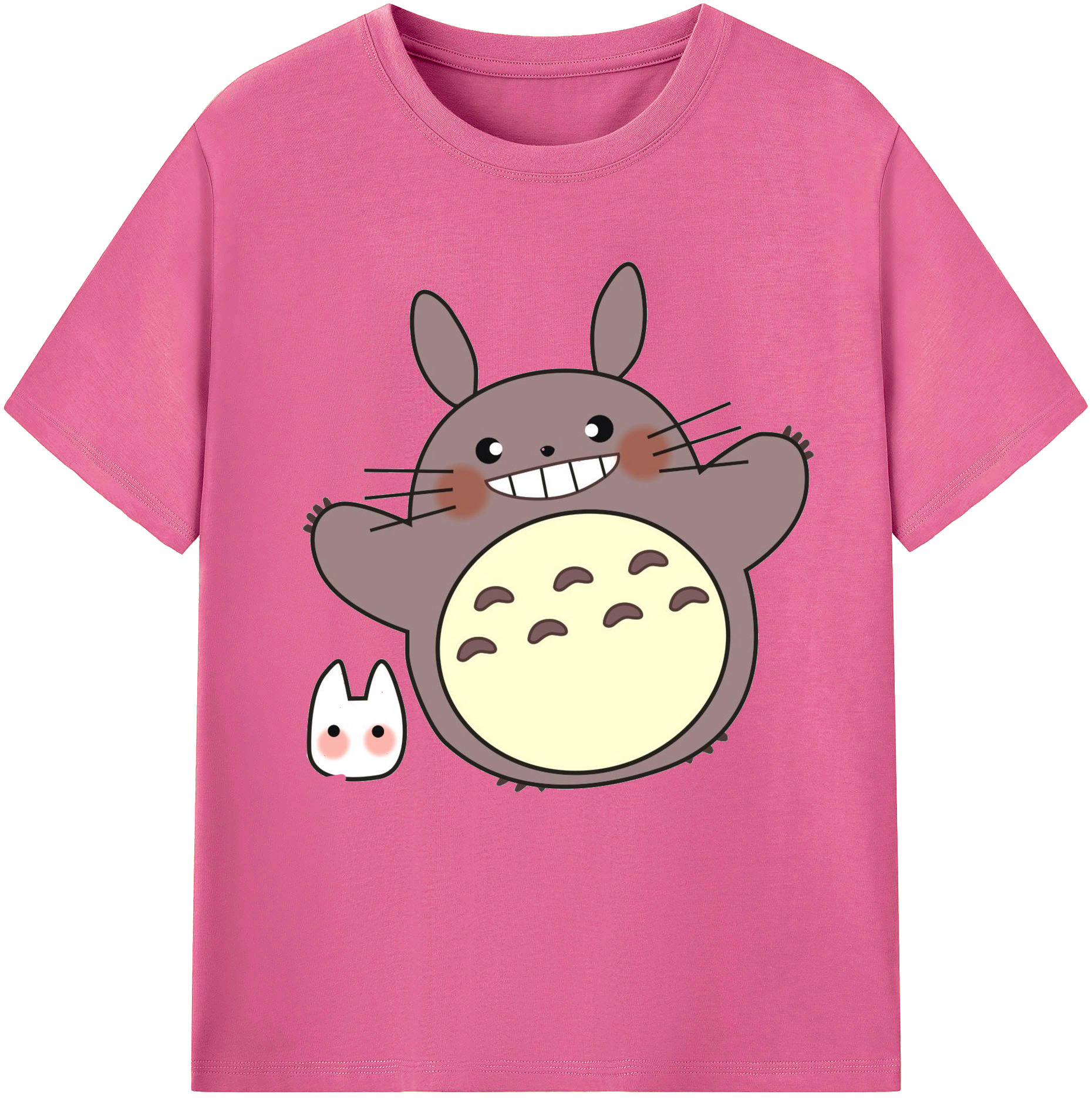 （画像用） となりのトトロ 草壁メイ 草壁サツキ My Neighbor Totoro Satsuki Kusakabe Mei Kusakabe レディースカジュアルプリントTシャツ（綿100％）
