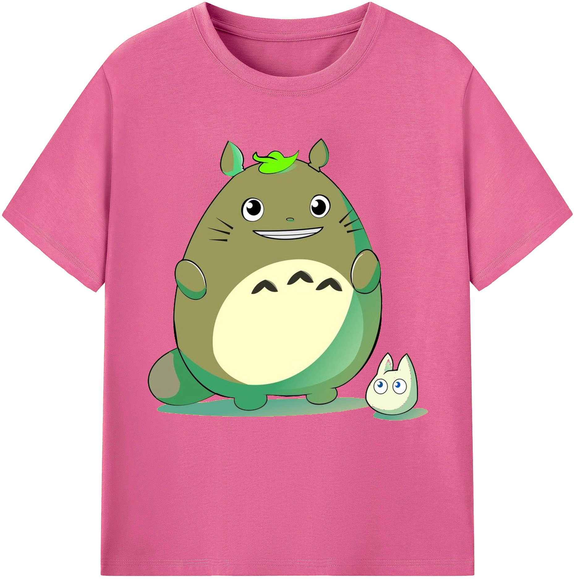 （画像用） となりのトトロ 草壁メイ 草壁サツキ My Neighbor Totoro Satsuki Kusakabe Mei Kusakabe レディースカジュアルプリントTシャツ（綿100％）