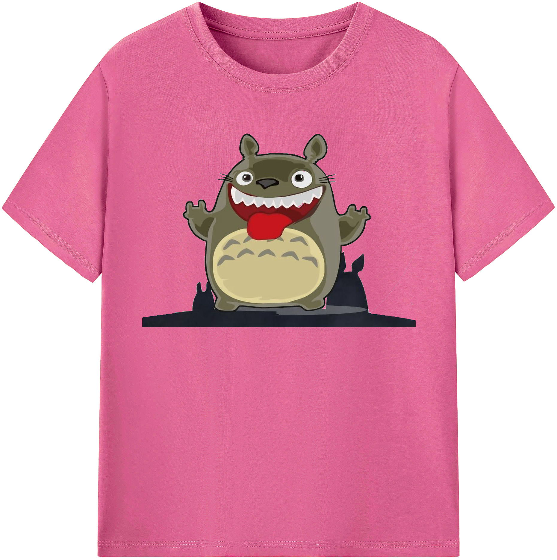 （画像用） となりのトトロ 草壁メイ 草壁サツキ My Neighbor Totoro Satsuki Kusakabe Mei Kusakabe レディースカジュアルプリントTシャツ（綿100％）