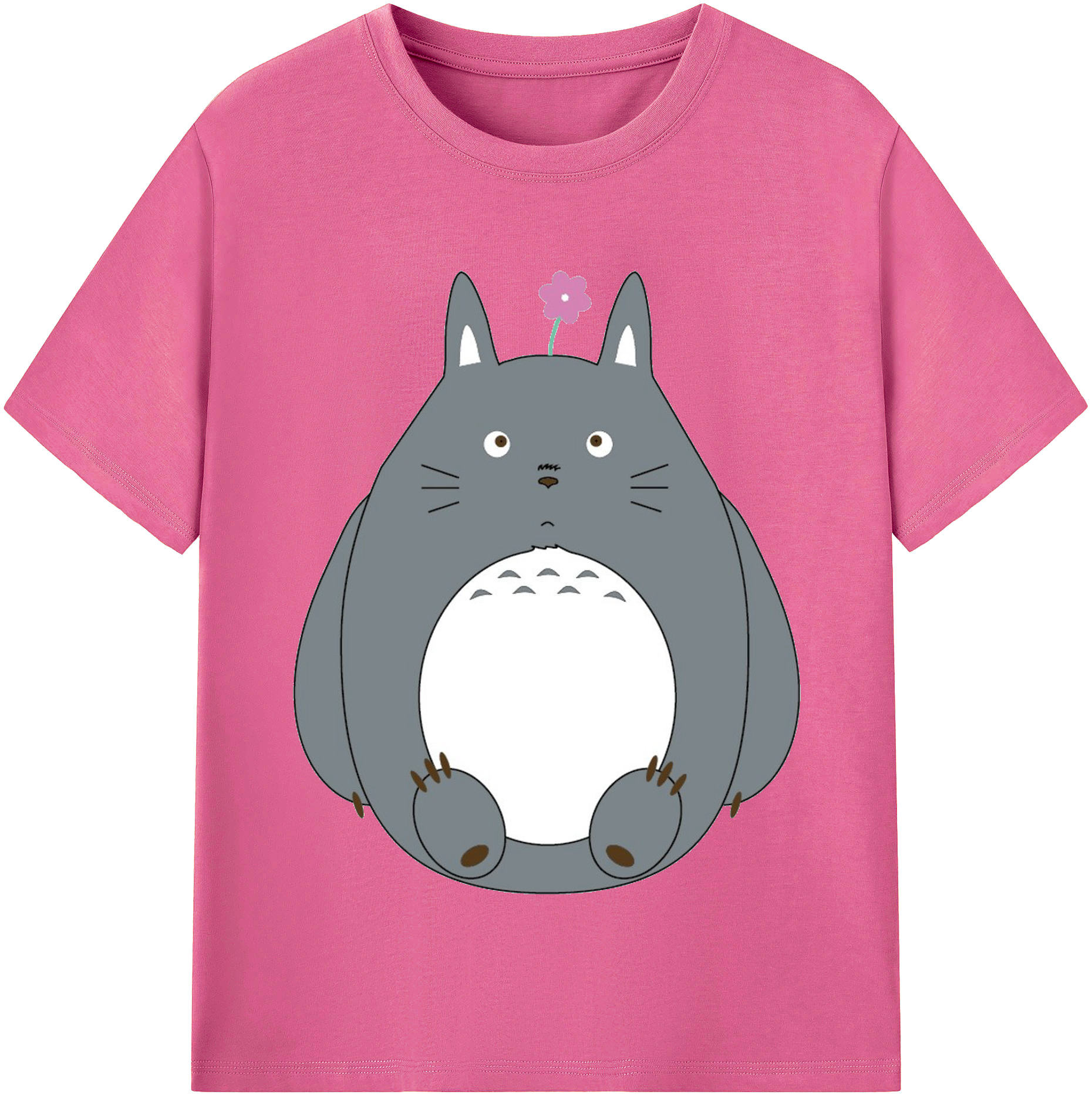 （画像用） となりのトトロ 草壁メイ 草壁サツキ My Neighbor Totoro Satsuki Kusakabe Mei Kusakabe レディースカジュアルプリントTシャツ（綿100％）