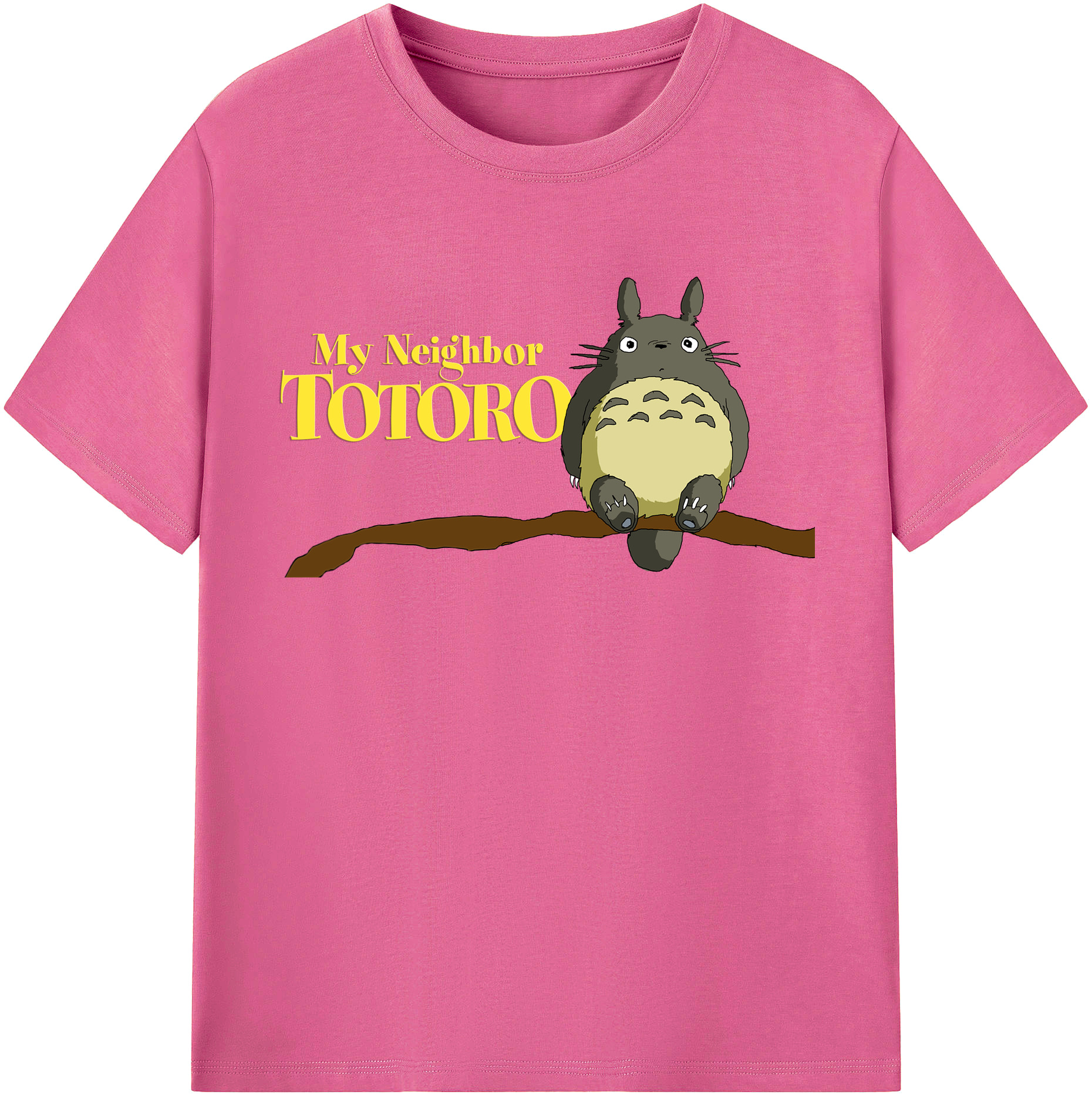 （画像用） となりのトトロ 草壁メイ 草壁サツキ My Neighbor Totoro Satsuki Kusakabe Mei Kusakabe レディースカジュアルプリントTシャツ（綿100％）