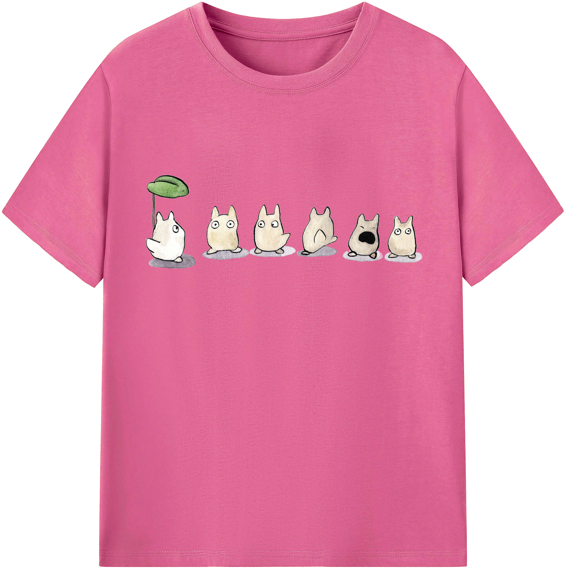 （画像用） となりのトトロ 草壁メイ 草壁サツキ My Neighbor Totoro Satsuki Kusakabe Mei Kusakabe レディースカジュアルプリントTシャツ（綿100％）