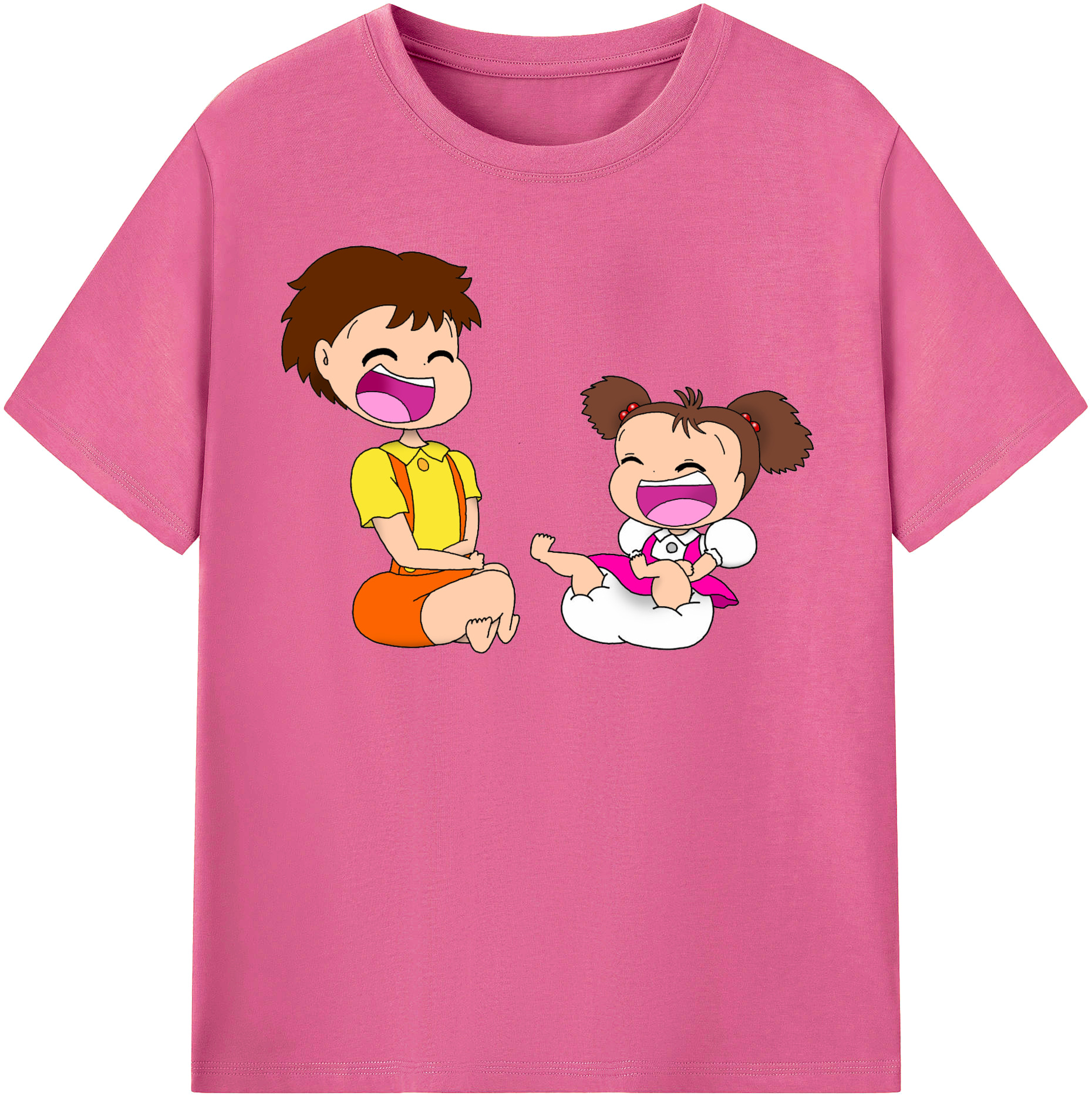 （画像用） となりのトトロ 草壁メイ 草壁サツキ My Neighbor Totoro Satsuki Kusakabe Mei Kusakabe レディースカジュアルプリントTシャツ（綿100％）