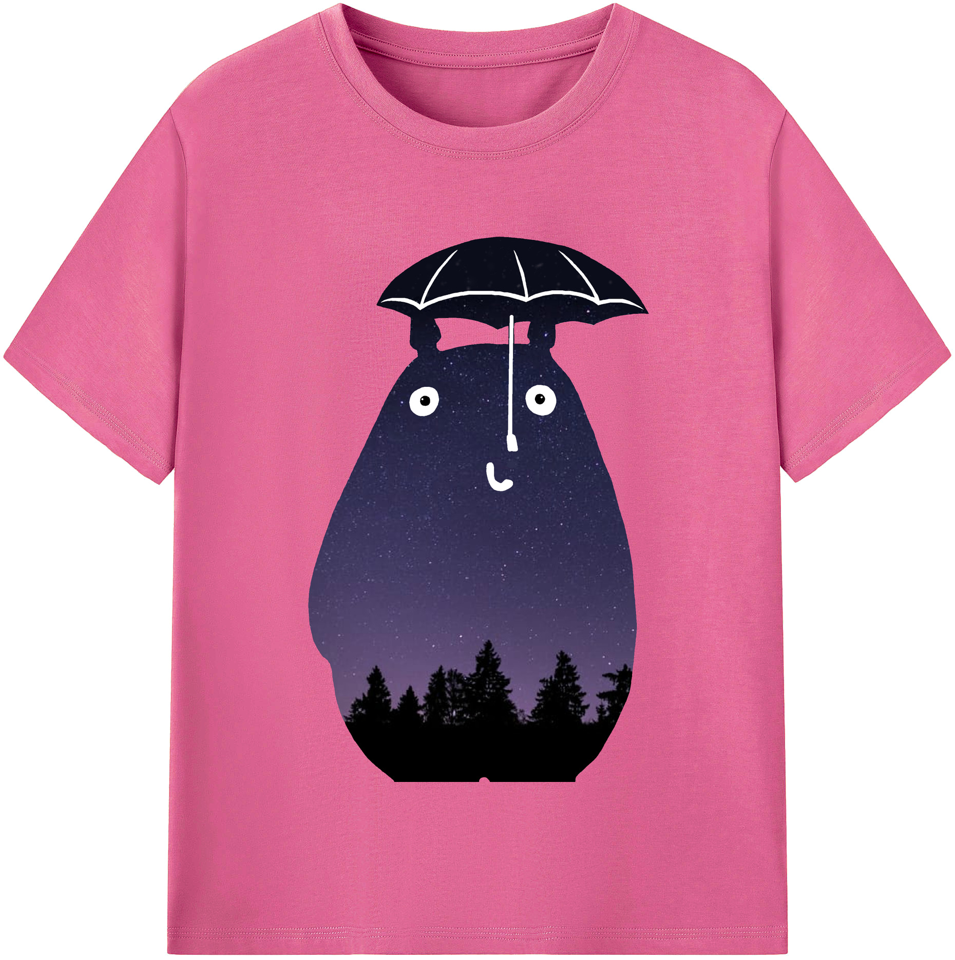 （画像用） となりのトトロ 草壁メイ 草壁サツキ My Neighbor Totoro Satsuki Kusakabe Mei Kusakabe レディースカジュアルプリントTシャツ（綿100％）