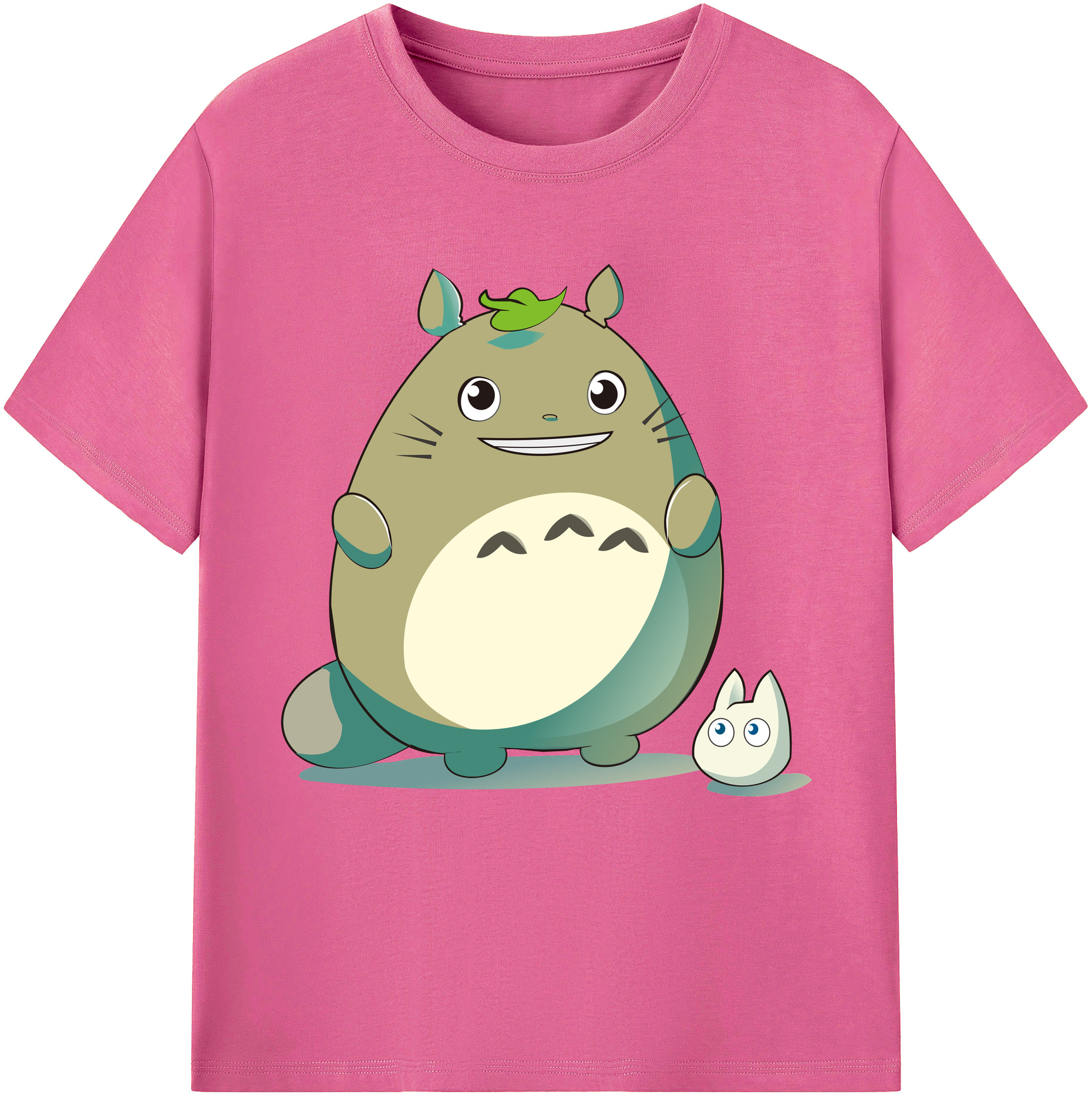 （画像用） となりのトトロ 草壁メイ 草壁サツキ My Neighbor Totoro Satsuki Kusakabe Mei Kusakabe レディースカジュアルプリントTシャツ（綿100％）
