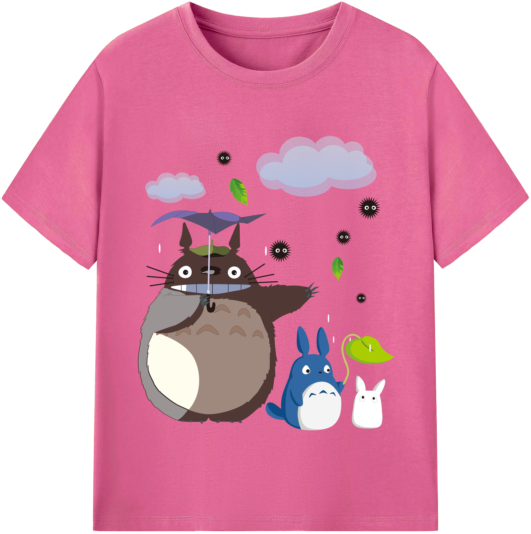 （画像用） となりのトトロ 草壁メイ 草壁サツキ My Neighbor Totoro Satsuki Kusakabe Mei Kusakabe レディースカジュアルプリントTシャツ（綿100％）
