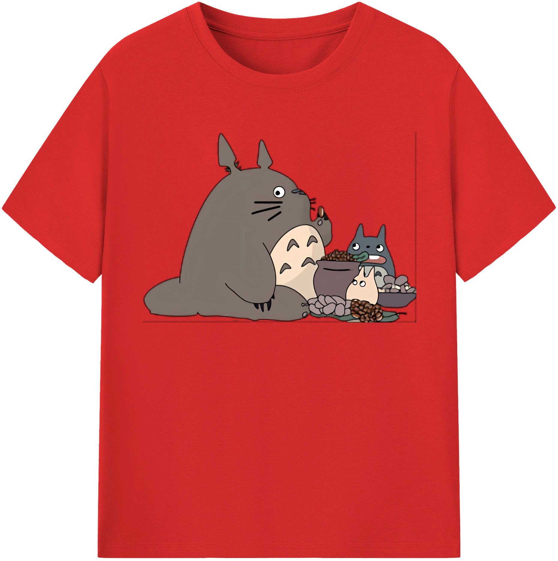 （画像用） となりのトトロ 草壁メイ 草壁サツキ My Neighbor Totoro Satsuki Kusakabe Mei Kusakabe レディースカジュアルプリントTシャツ（綿100％）