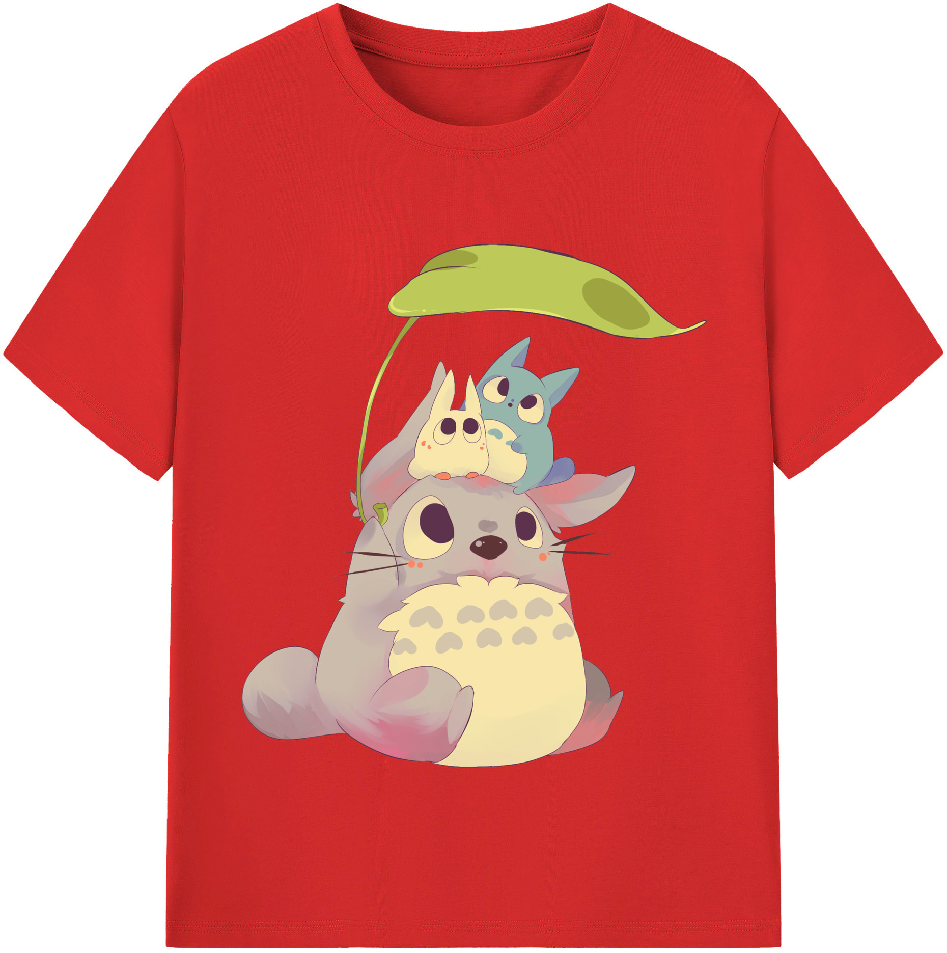 （画像用） となりのトトロ 草壁メイ 草壁サツキ My Neighbor Totoro Satsuki Kusakabe Mei Kusakabe レディースカジュアルプリントTシャツ（綿100％）