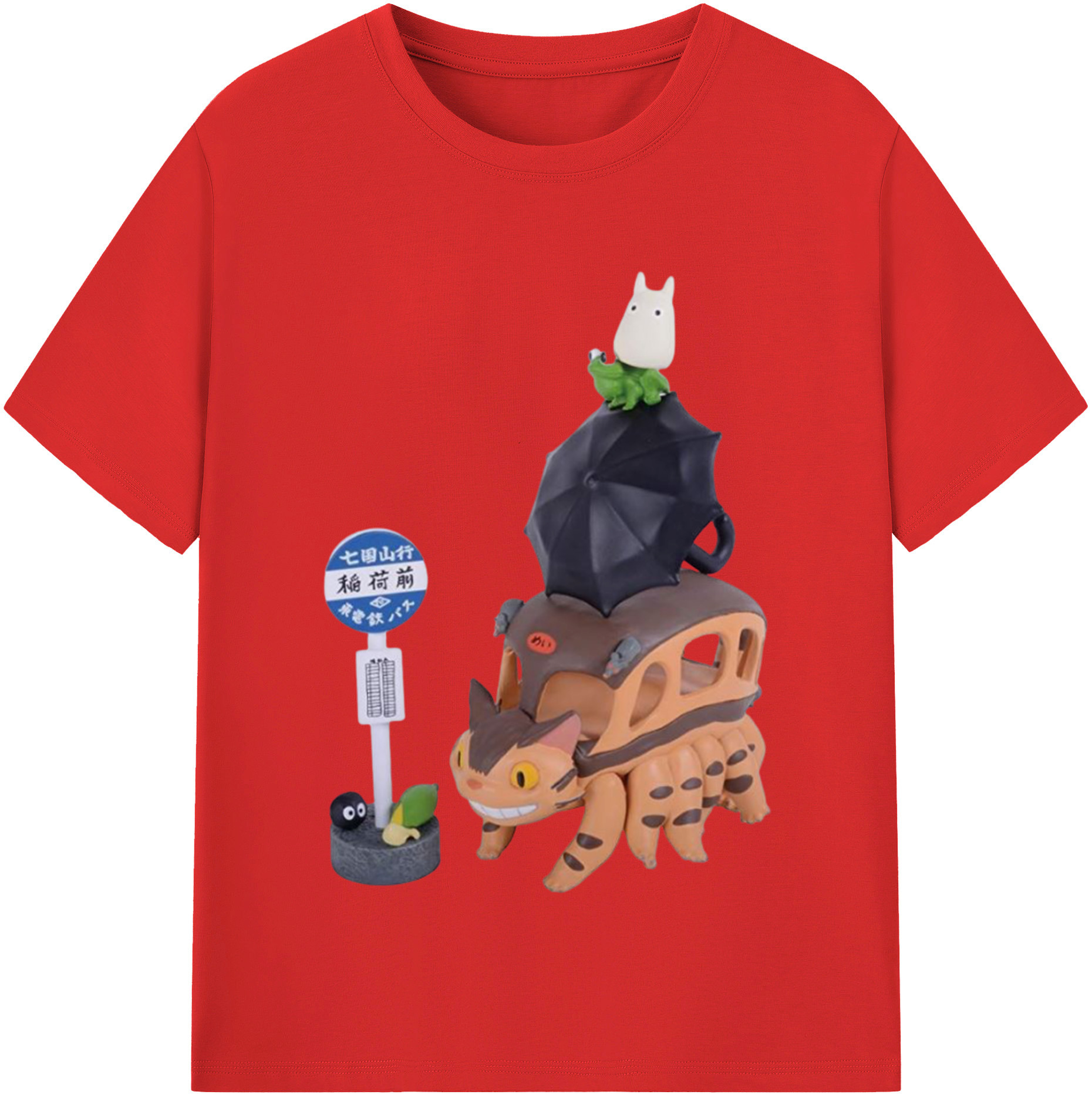 （画像用） となりのトトロ 草壁メイ 草壁サツキ My Neighbor Totoro Satsuki Kusakabe Mei Kusakabe レディースカジュアルプリントTシャツ（綿100％）