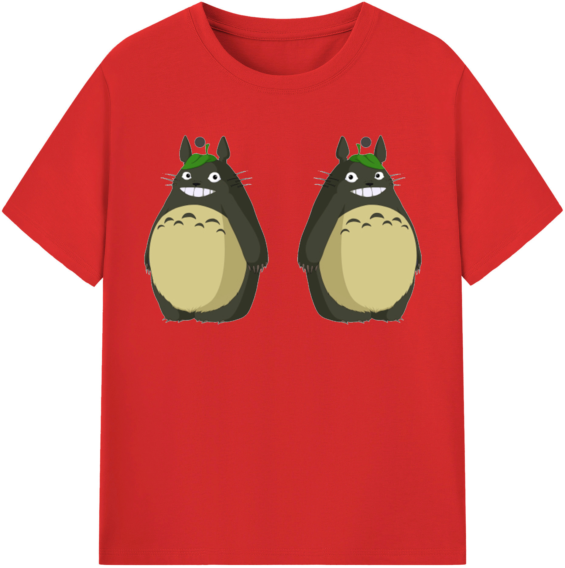 （画像用） となりのトトロ 草壁メイ 草壁サツキ My Neighbor Totoro Satsuki Kusakabe Mei Kusakabe レディースカジュアルプリントTシャツ（綿100％）