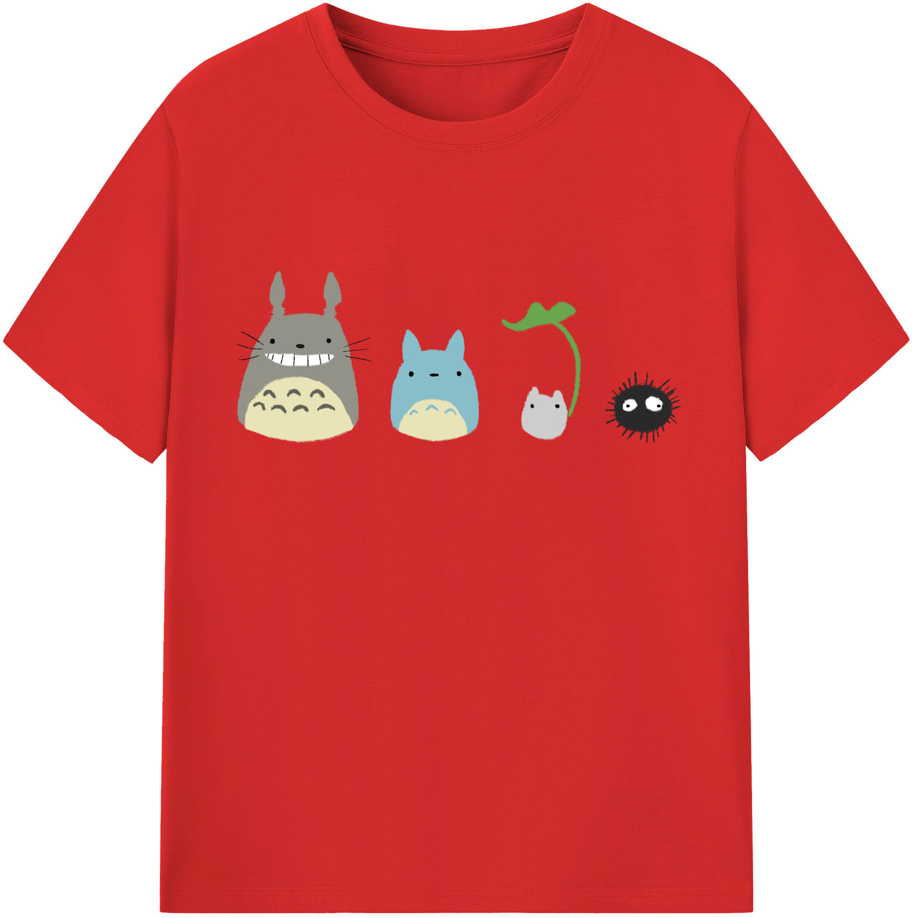 （画像用） となりのトトロ 草壁メイ 草壁サツキ My Neighbor Totoro Satsuki Kusakabe Mei Kusakabe レディースカジュアルプリントTシャツ（綿100％）
