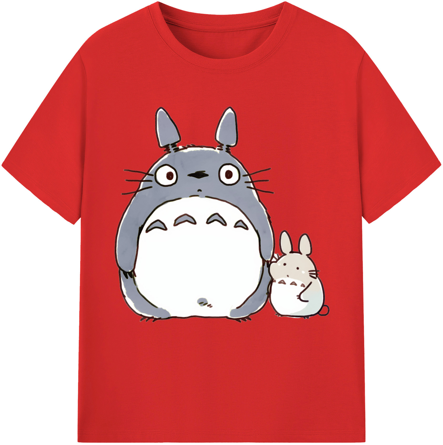 （画像用） となりのトトロ 草壁メイ 草壁サツキ My Neighbor Totoro Satsuki Kusakabe Mei Kusakabe レディースカジュアルプリントTシャツ（綿100％）
