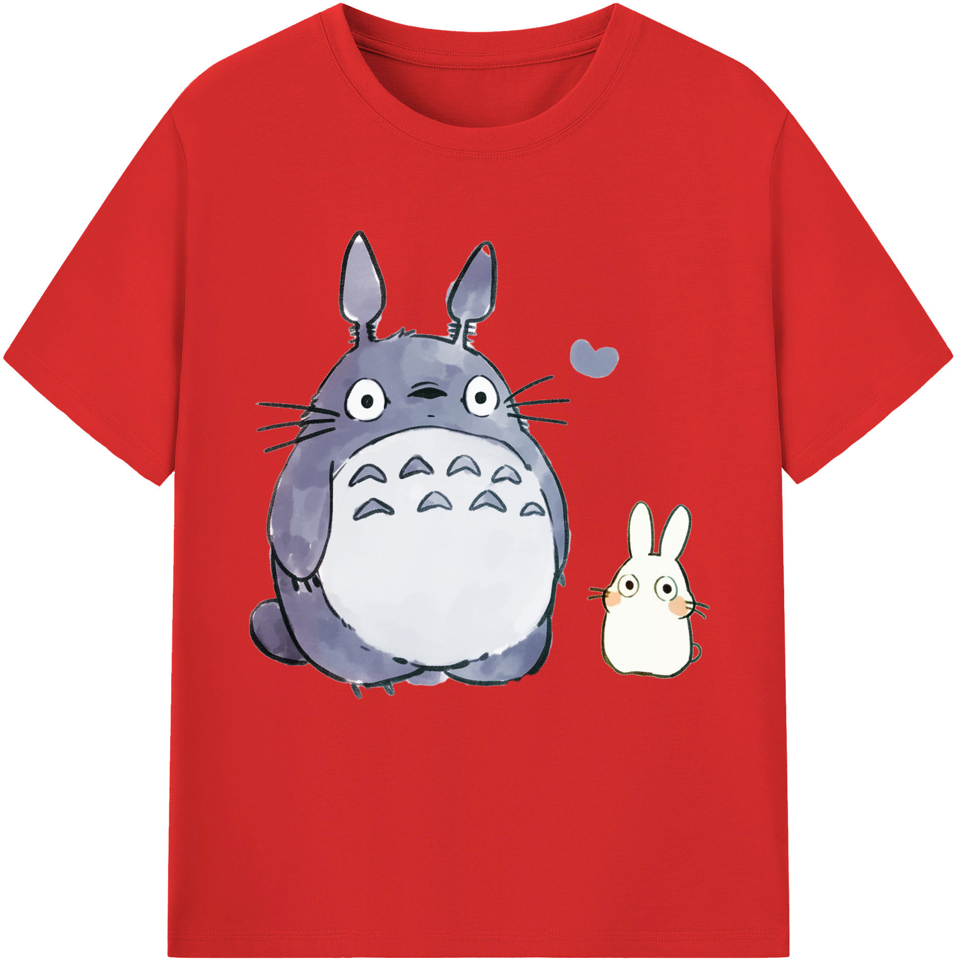 （画像用） となりのトトロ 草壁メイ 草壁サツキ My Neighbor Totoro Satsuki Kusakabe Mei Kusakabe レディースカジュアルプリントTシャツ（綿100％）