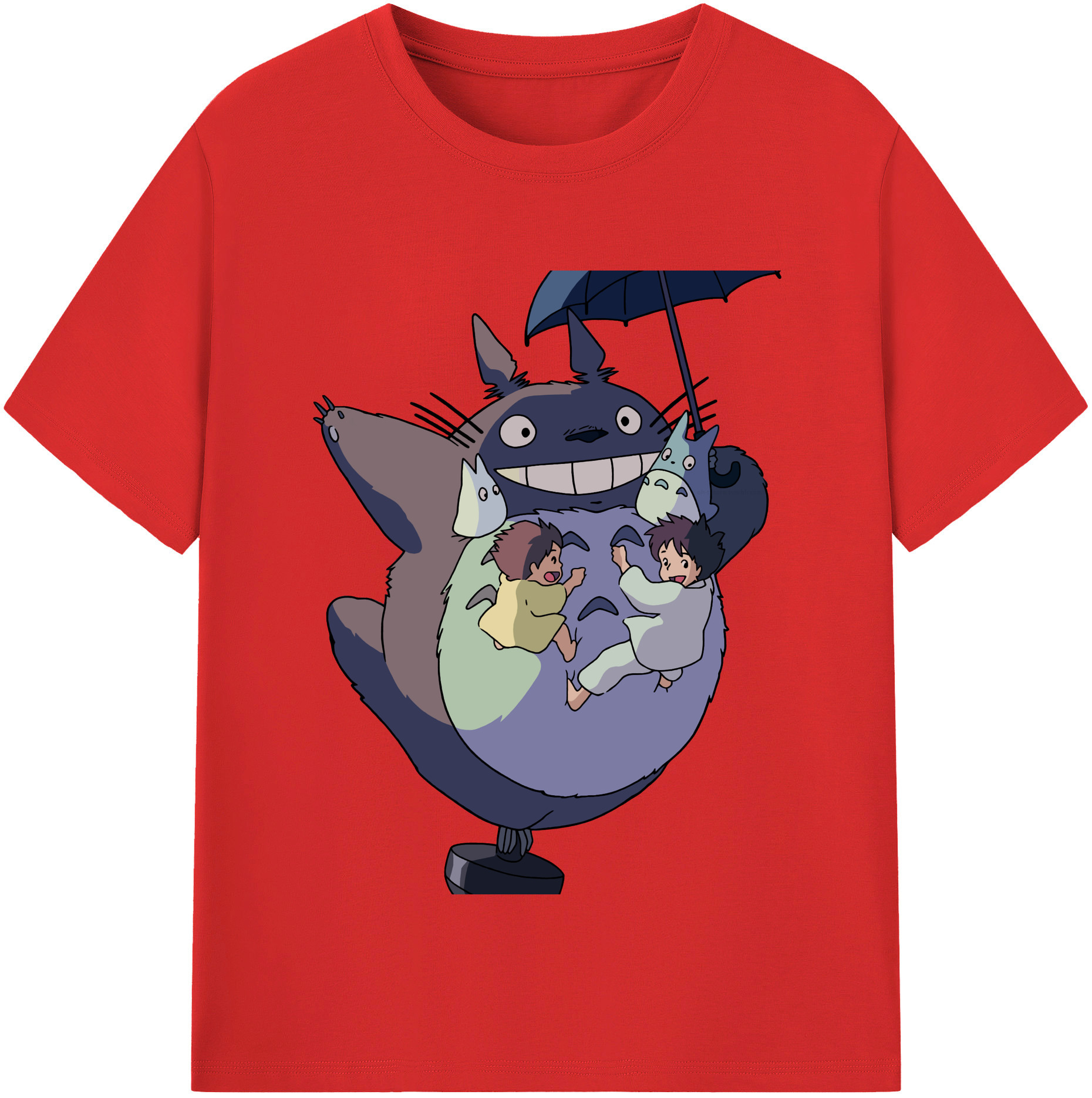 （画像用） となりのトトロ 草壁メイ 草壁サツキ My Neighbor Totoro Satsuki Kusakabe Mei Kusakabe レディースカジュアルプリントTシャツ（綿100％）