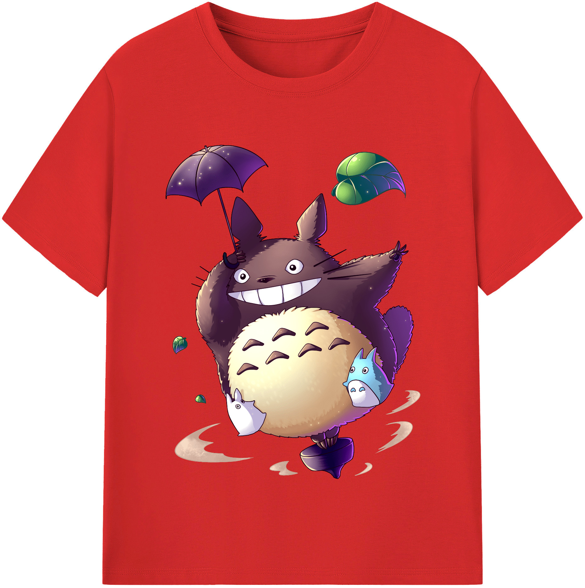 （画像用） となりのトトロ 草壁メイ 草壁サツキ My Neighbor Totoro Satsuki Kusakabe Mei Kusakabe レディースカジュアルプリントTシャツ（綿100％）