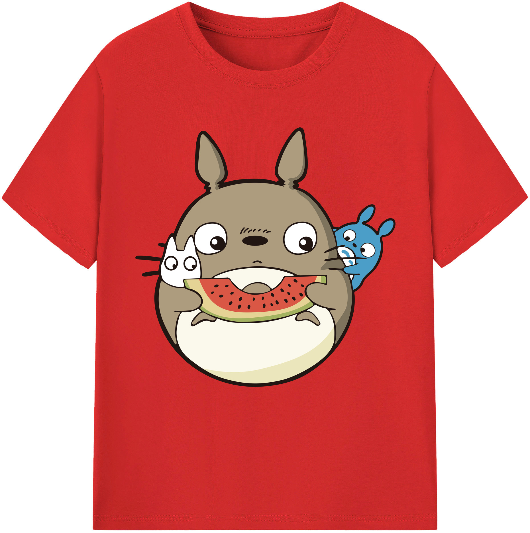 （画像用） となりのトトロ 草壁メイ 草壁サツキ My Neighbor Totoro Satsuki Kusakabe Mei Kusakabe レディースカジュアルプリントTシャツ（綿100％）