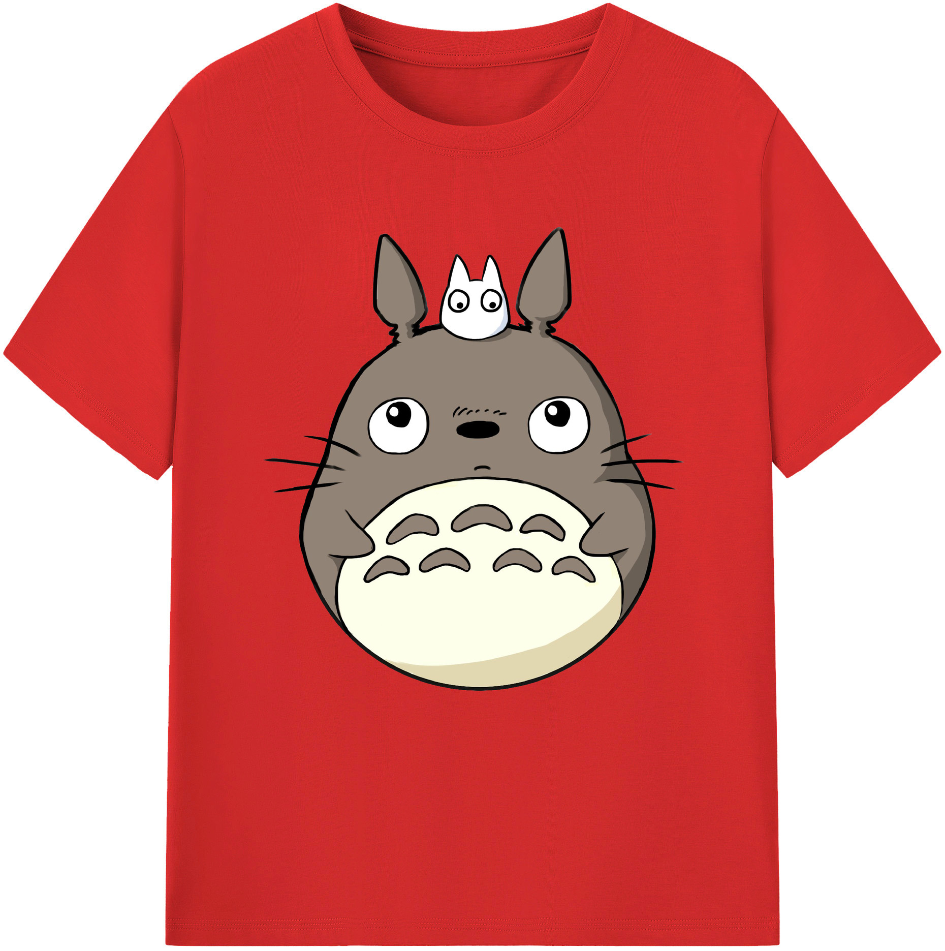 （画像用） となりのトトロ 草壁メイ 草壁サツキ My Neighbor Totoro Satsuki Kusakabe Mei Kusakabe レディースカジュアルプリントTシャツ（綿100％）