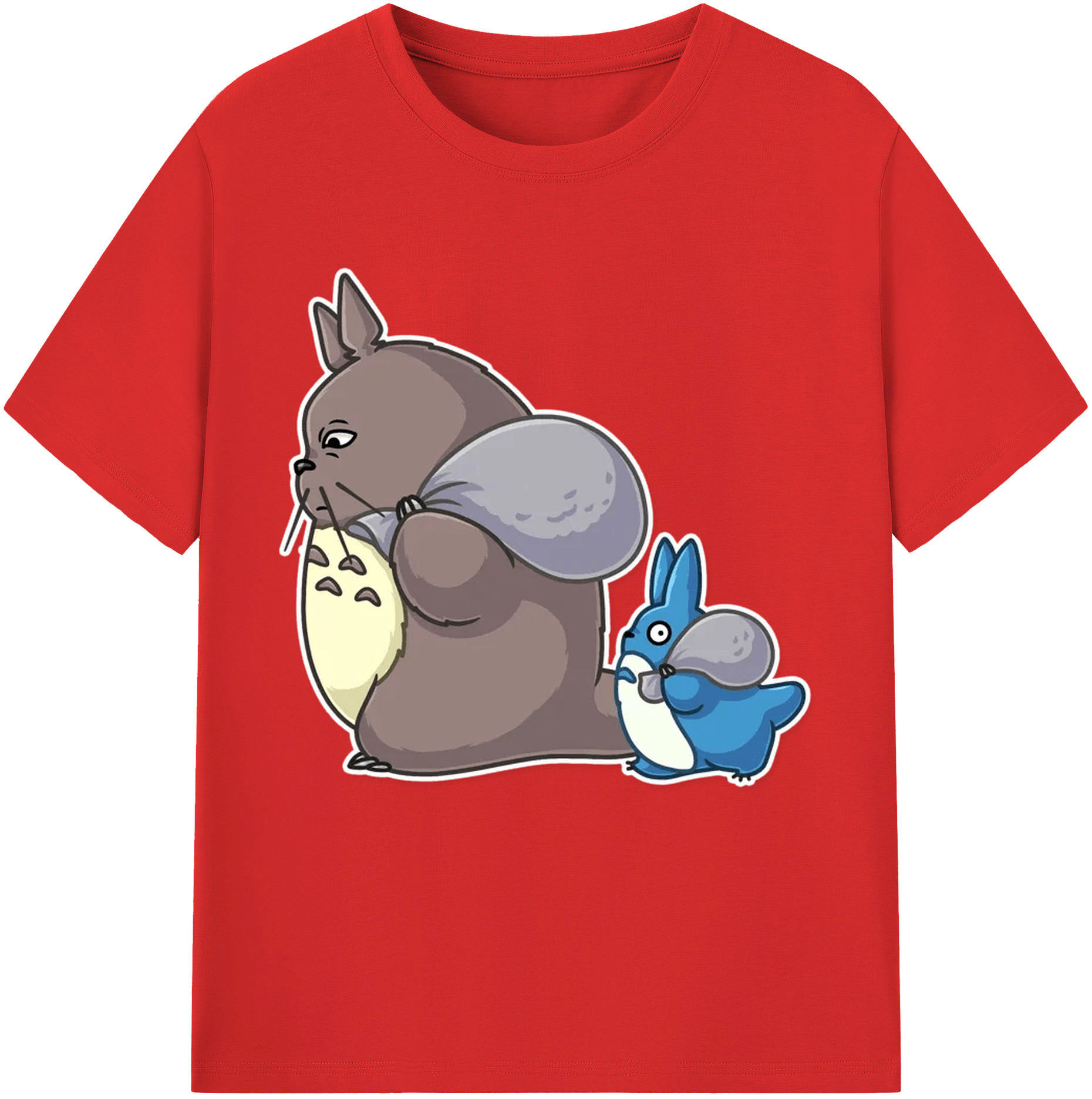 （画像用） となりのトトロ 草壁メイ 草壁サツキ My Neighbor Totoro Satsuki Kusakabe Mei Kusakabe レディースカジュアルプリントTシャツ（綿100％）