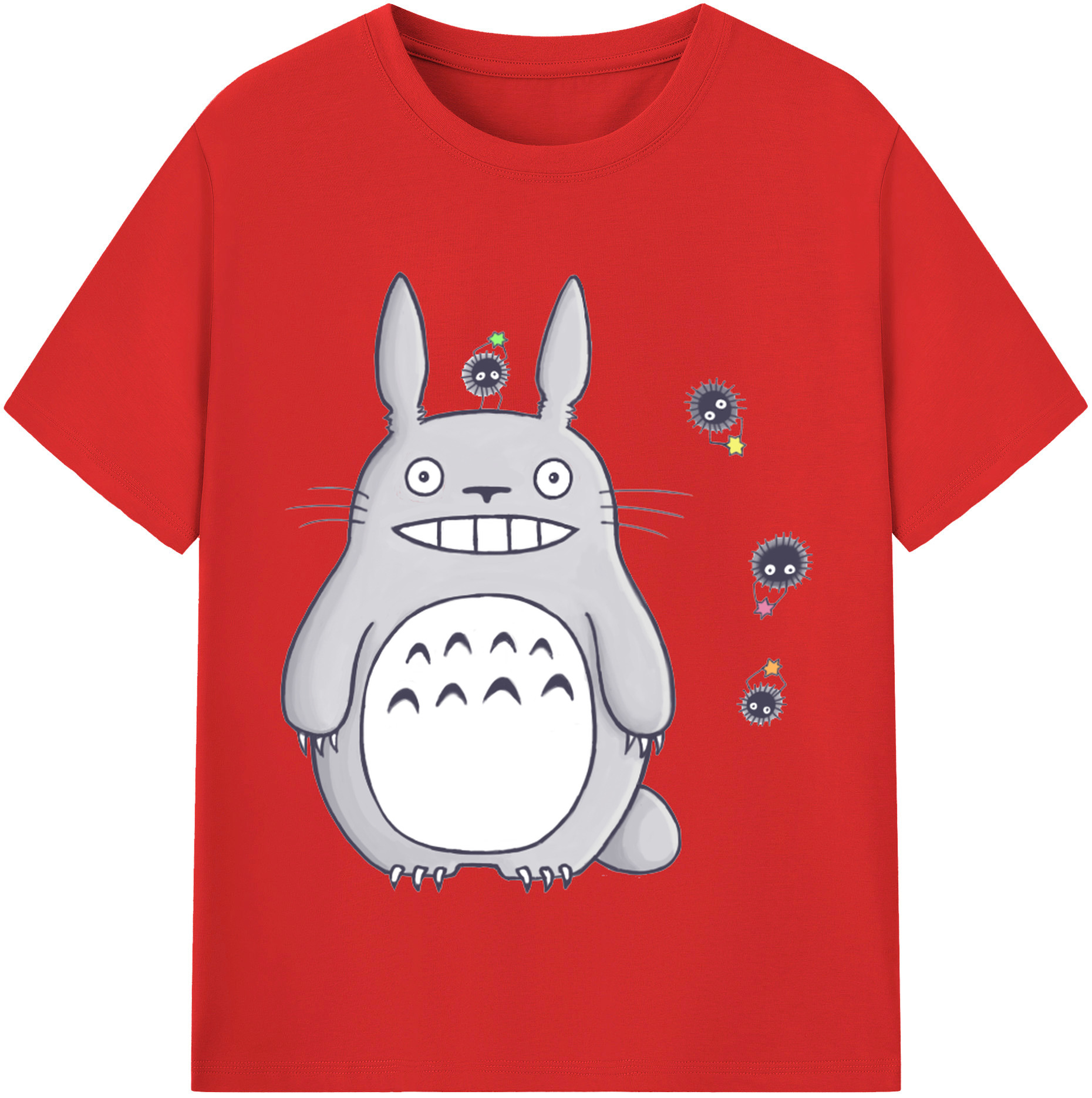 （画像用） となりのトトロ 草壁メイ 草壁サツキ My Neighbor Totoro Satsuki Kusakabe Mei Kusakabe レディースカジュアルプリントTシャツ（綿100％）